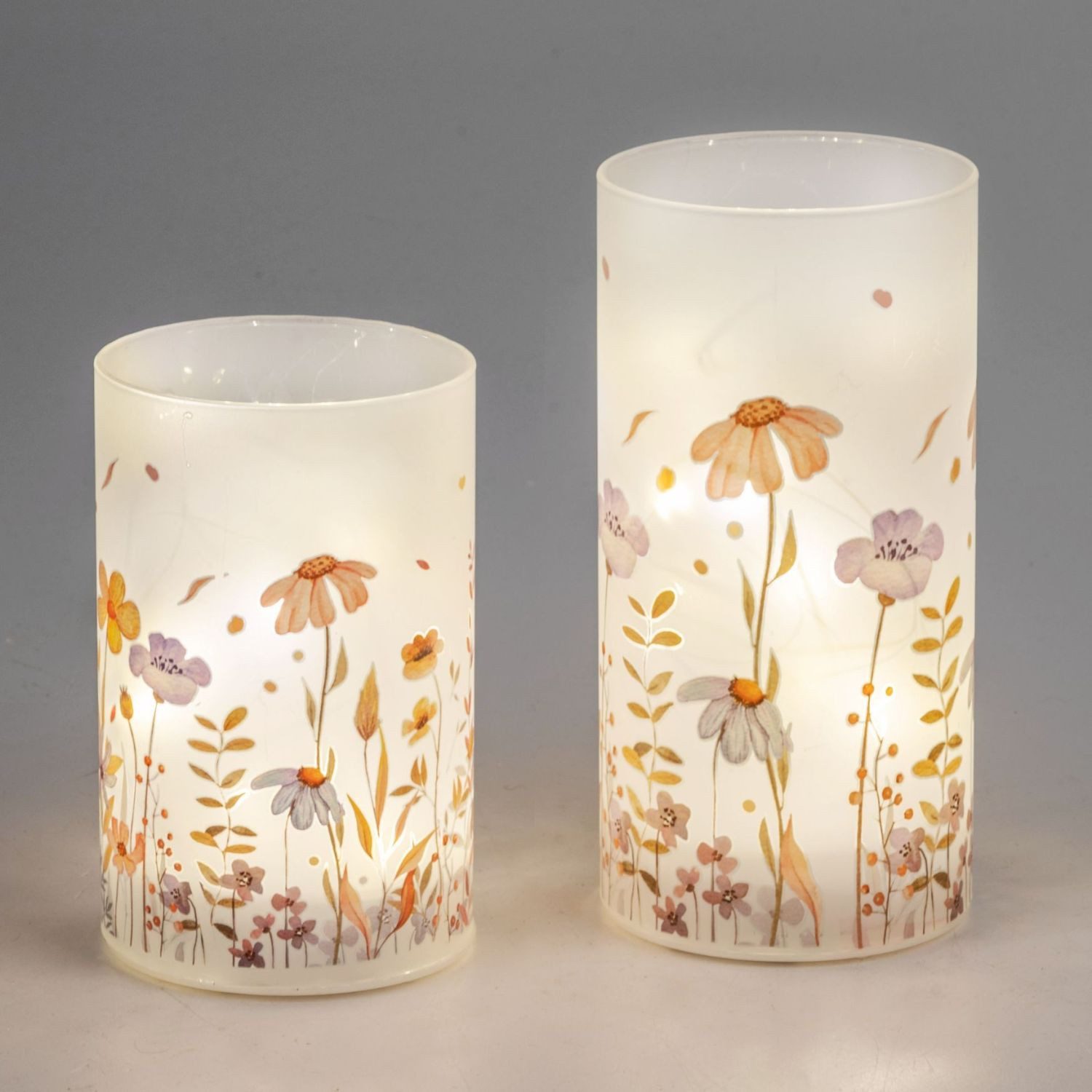 formano LED Tischleuchte Wiesenblumen, LED-Lichterkette, mit Timer, Mehrfarbig, Blumenwiese, H: 18cm