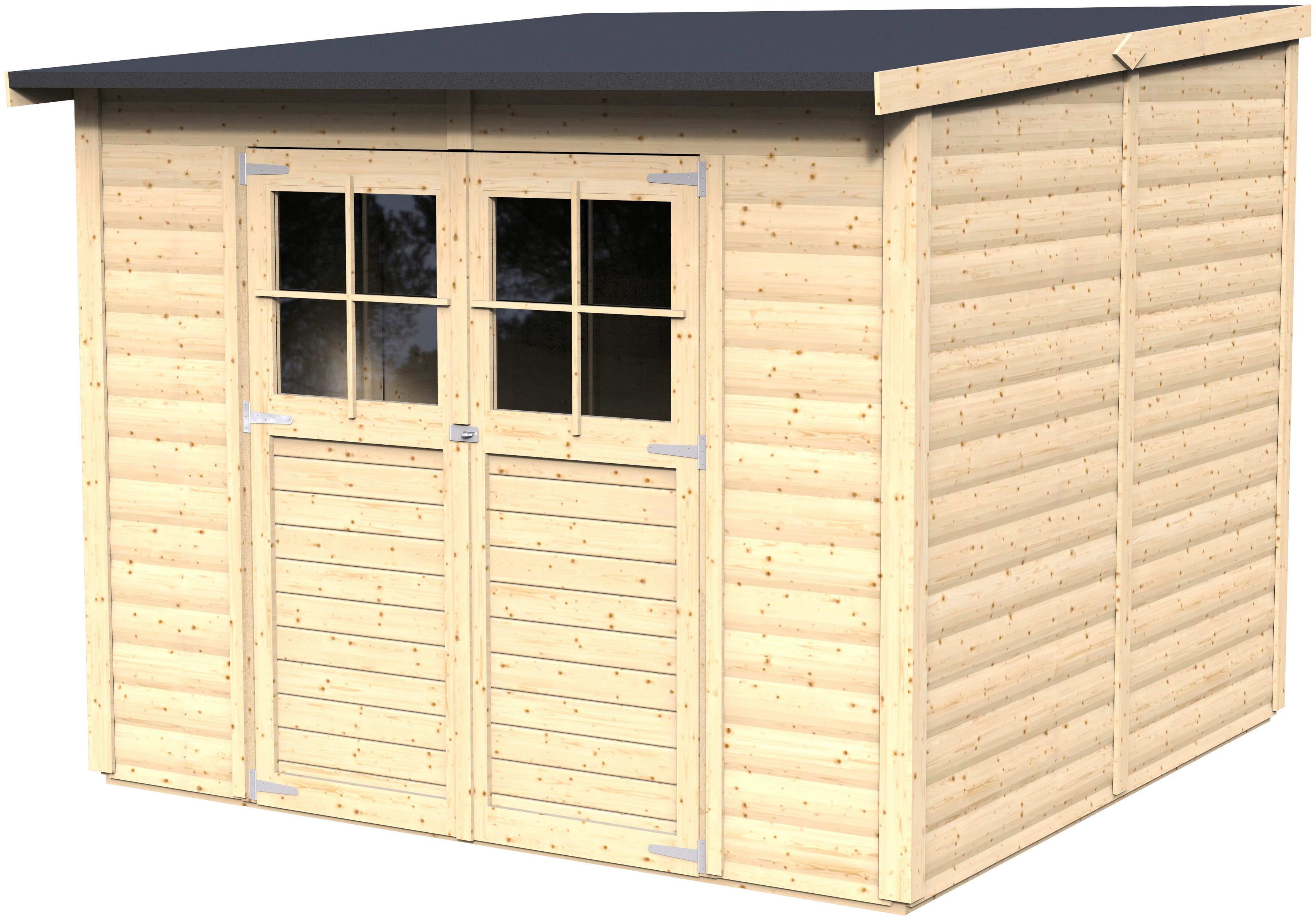 BERTILO Gartenhaus Alster 4, BxT: 251x264 cm