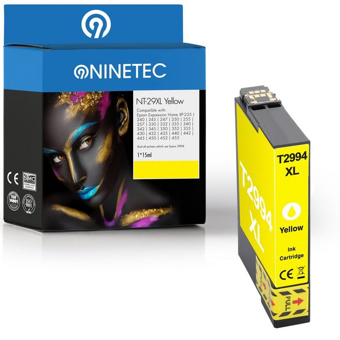 NINETEC ersetzt Epson T2994 29XL 29 XL Yellow (C13T29944010) Tintenpatrone
