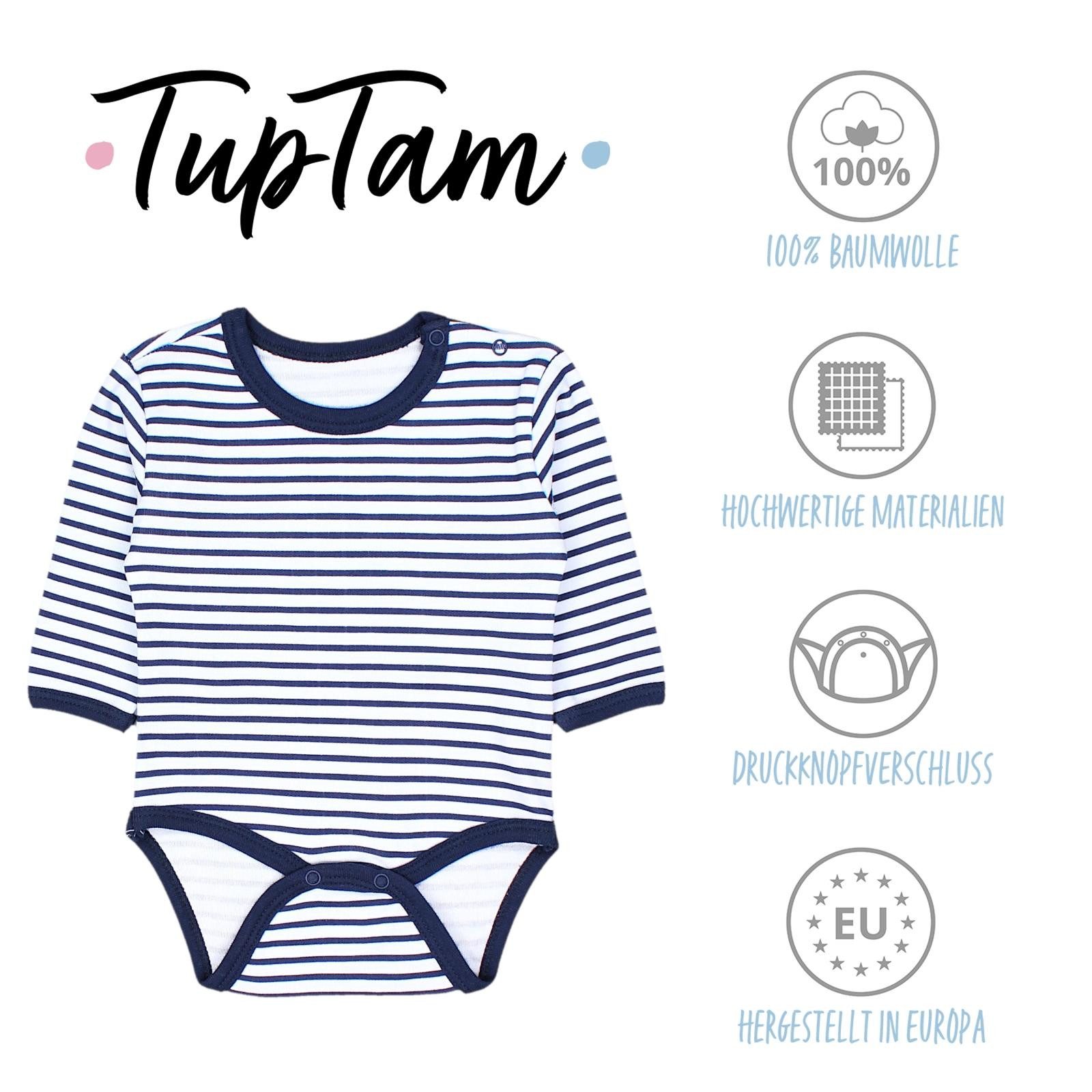 TupTam Langarmbody TupTam Baby Unisex Langarm Body mit Aufdruck Spruch 5er Pack