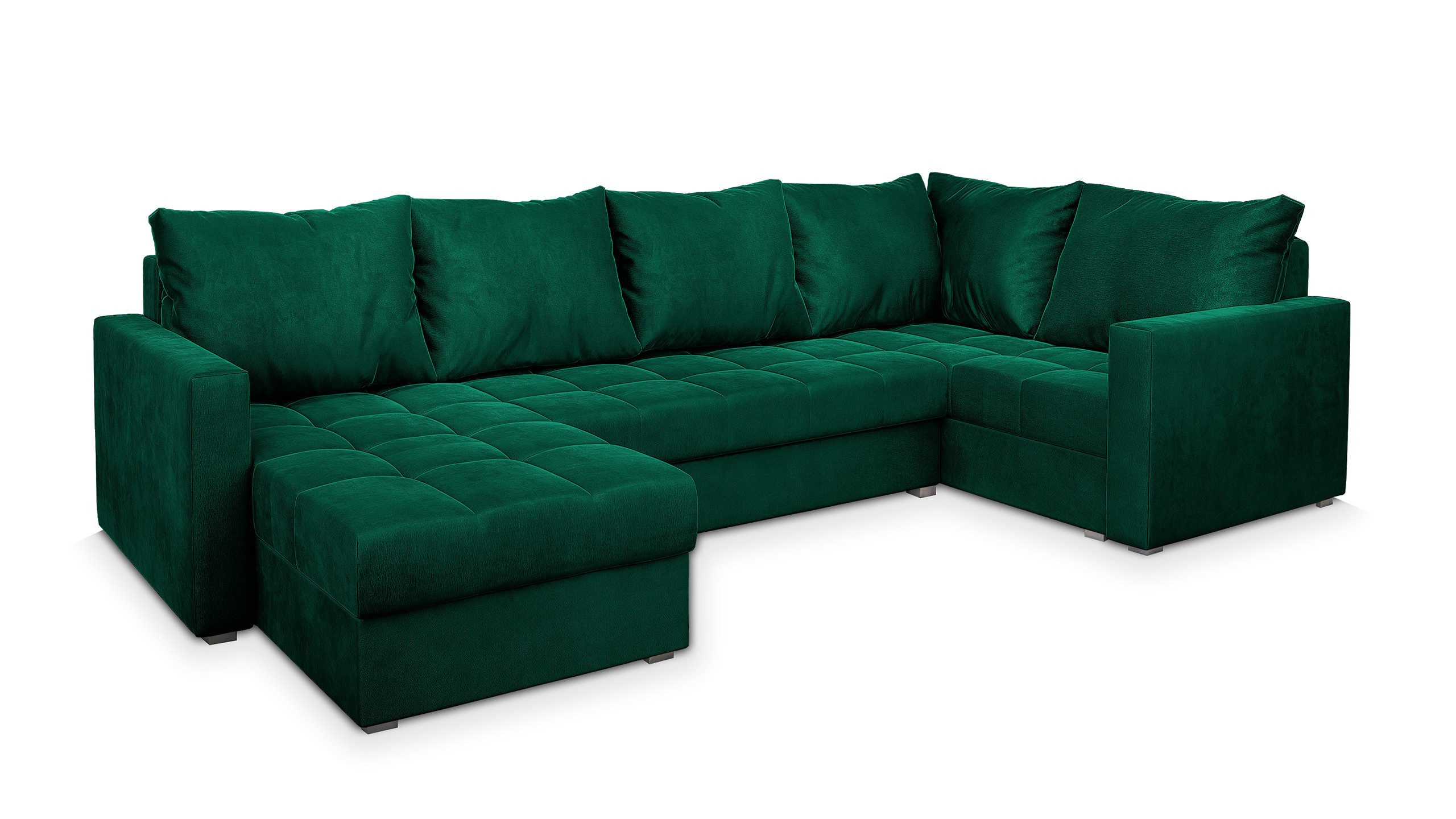 Masseno Ecksofa LORIVO mit Schlaffunktion U-Form, günstig online kaufen