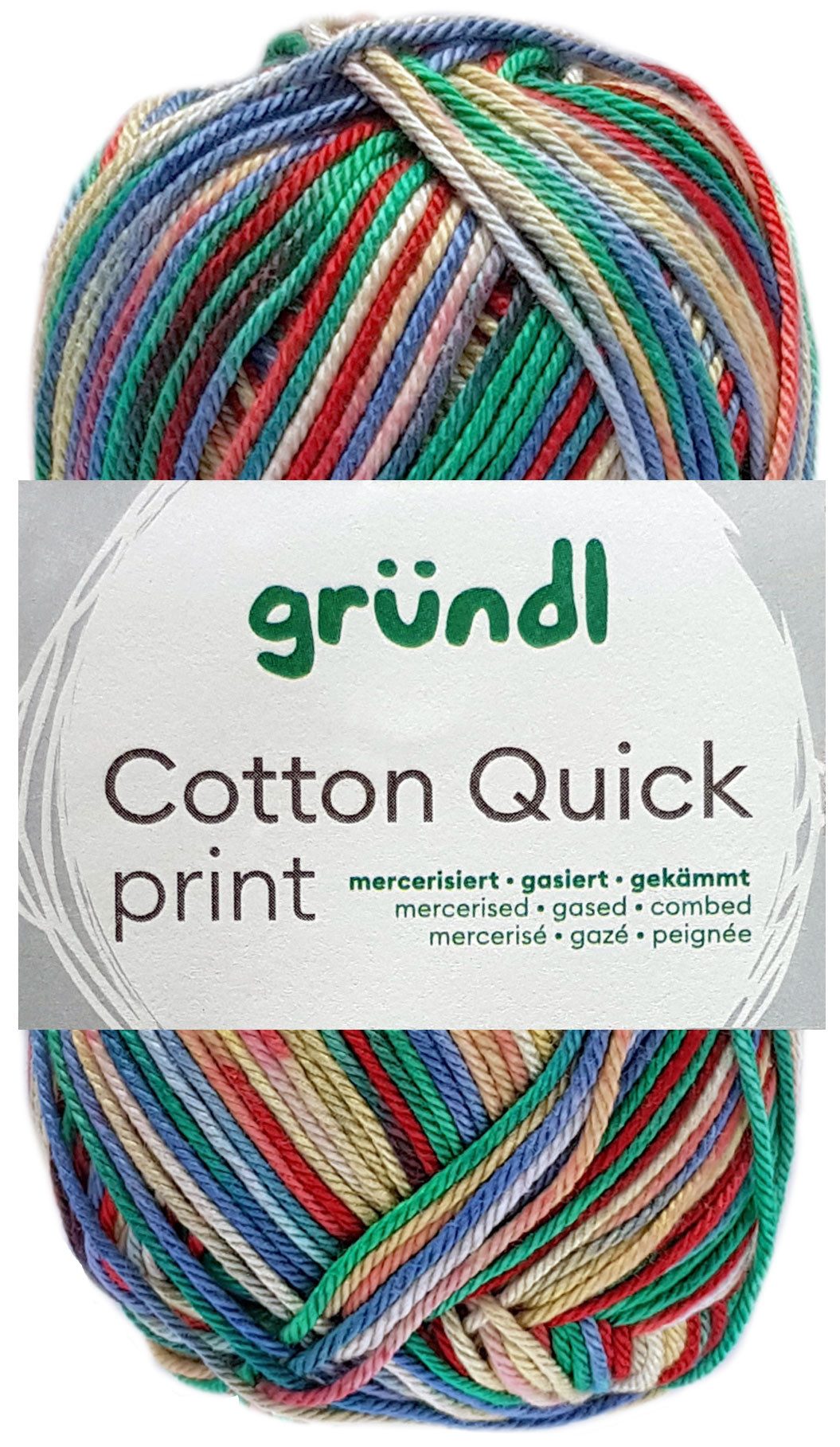 Gründl 50 Gramm Gründl Cotton Quick Print Strickgarn Farbauswahl Bastelgarn