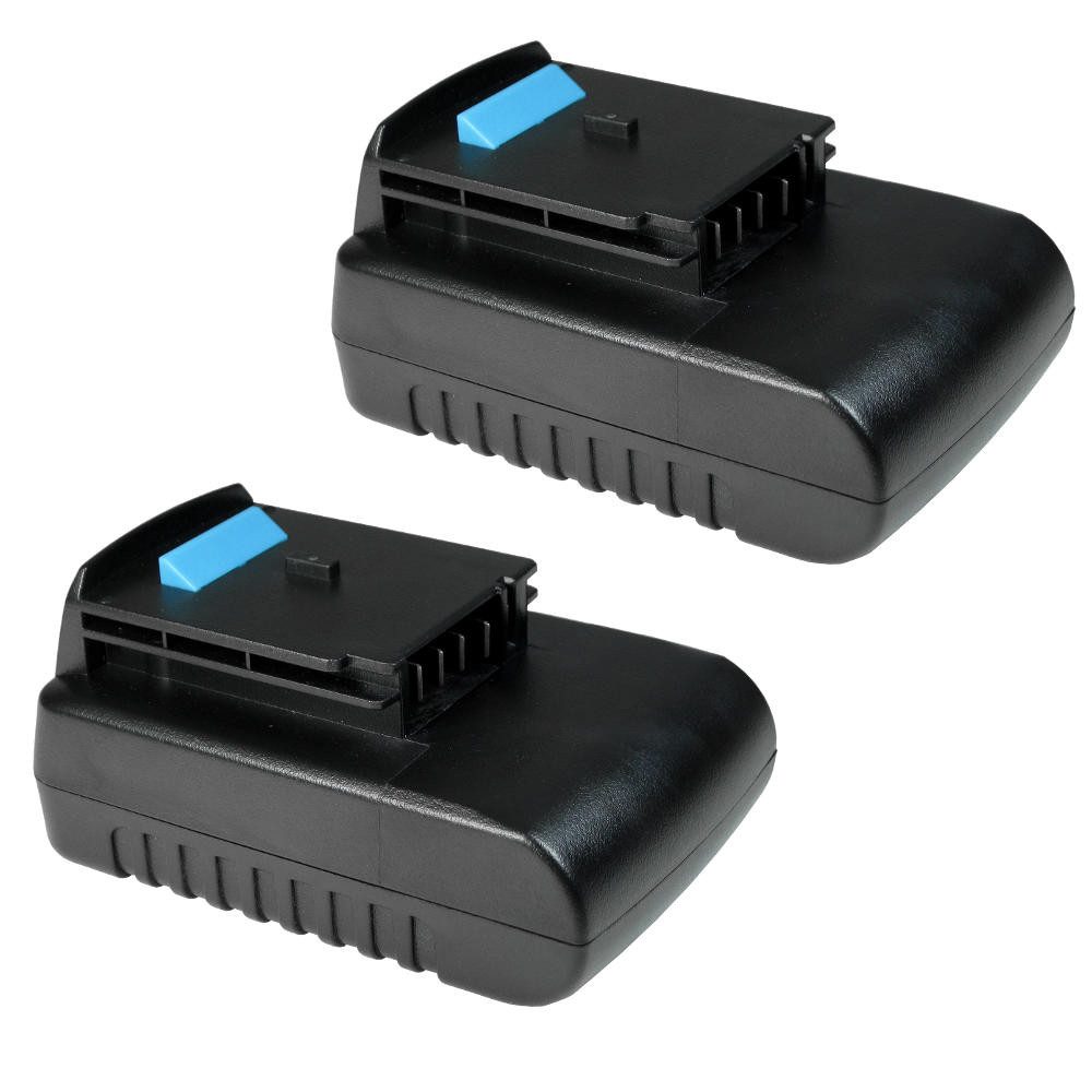 Trade-Shop 2x Akku passend für Black&Decker A-1514-L EPL-14KB HP-146F4L HP-146F4L Akku Li-Ion 2000 mAh (14,4 V)