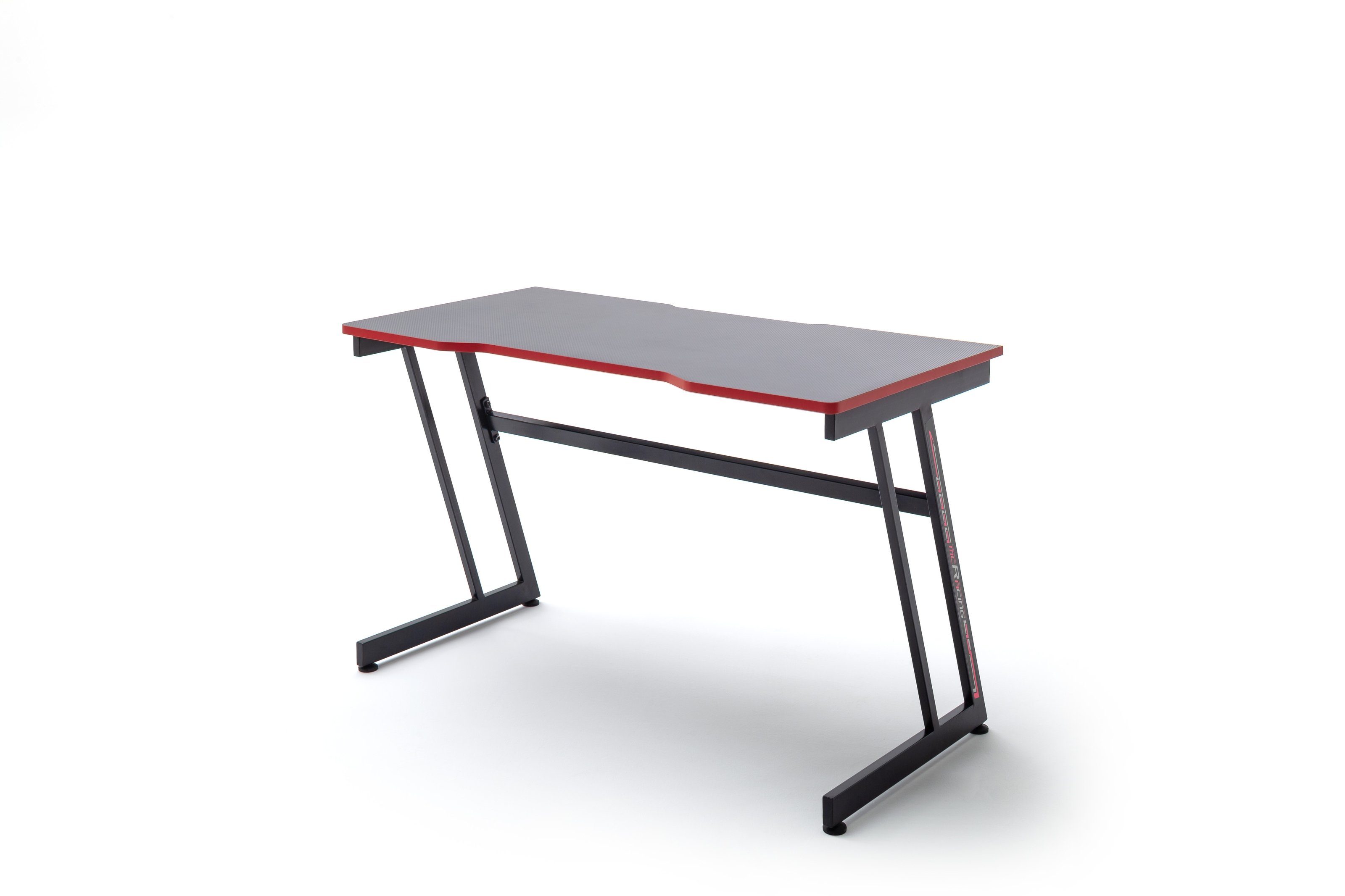 möbelando Schreibtisch mcRACING Gaming Desk (BxHxT: 120x75x60 cm), aus Holzwerkstoff,Metall in schwarz