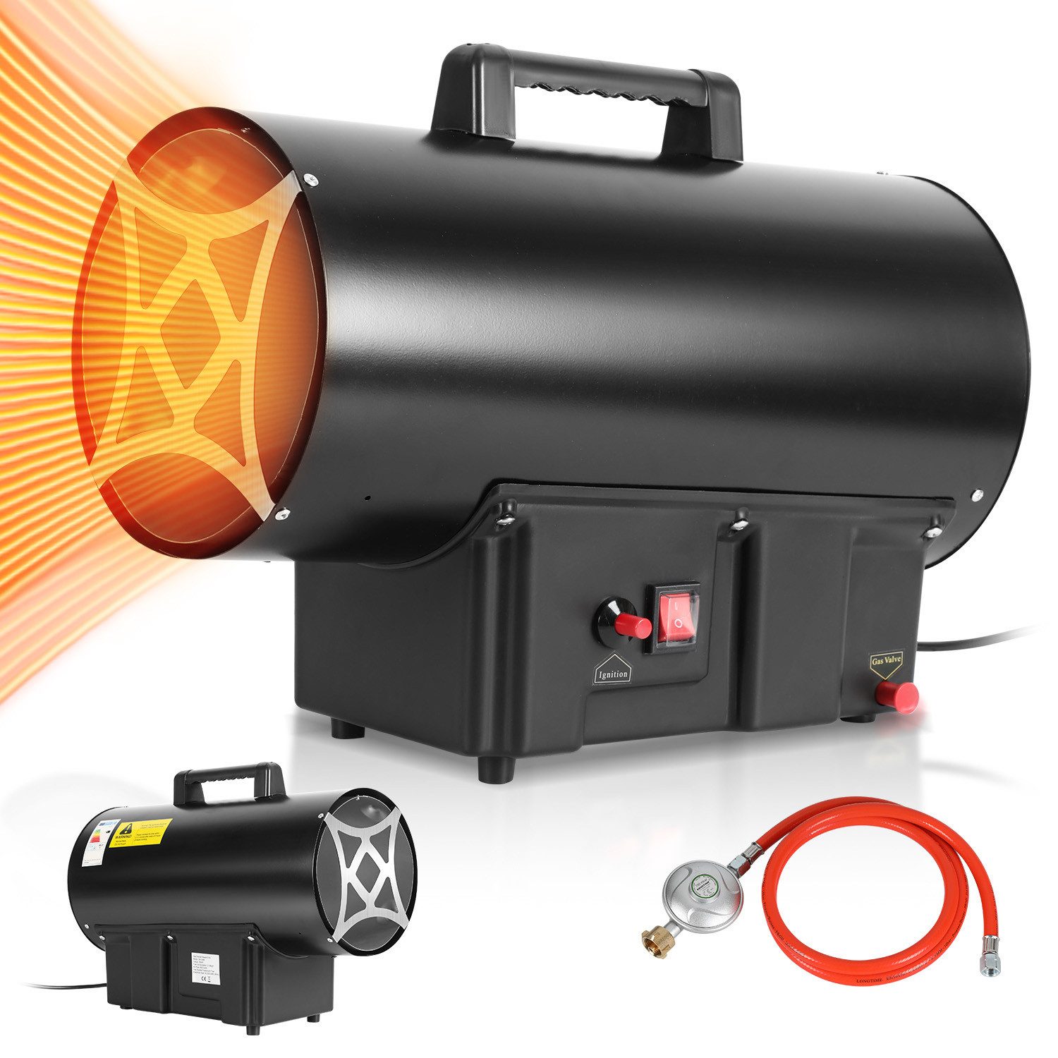Clanmacy Heizlüfter 30KW Gasheizgebläse Gasheizer Heizgerät günstig online kaufen