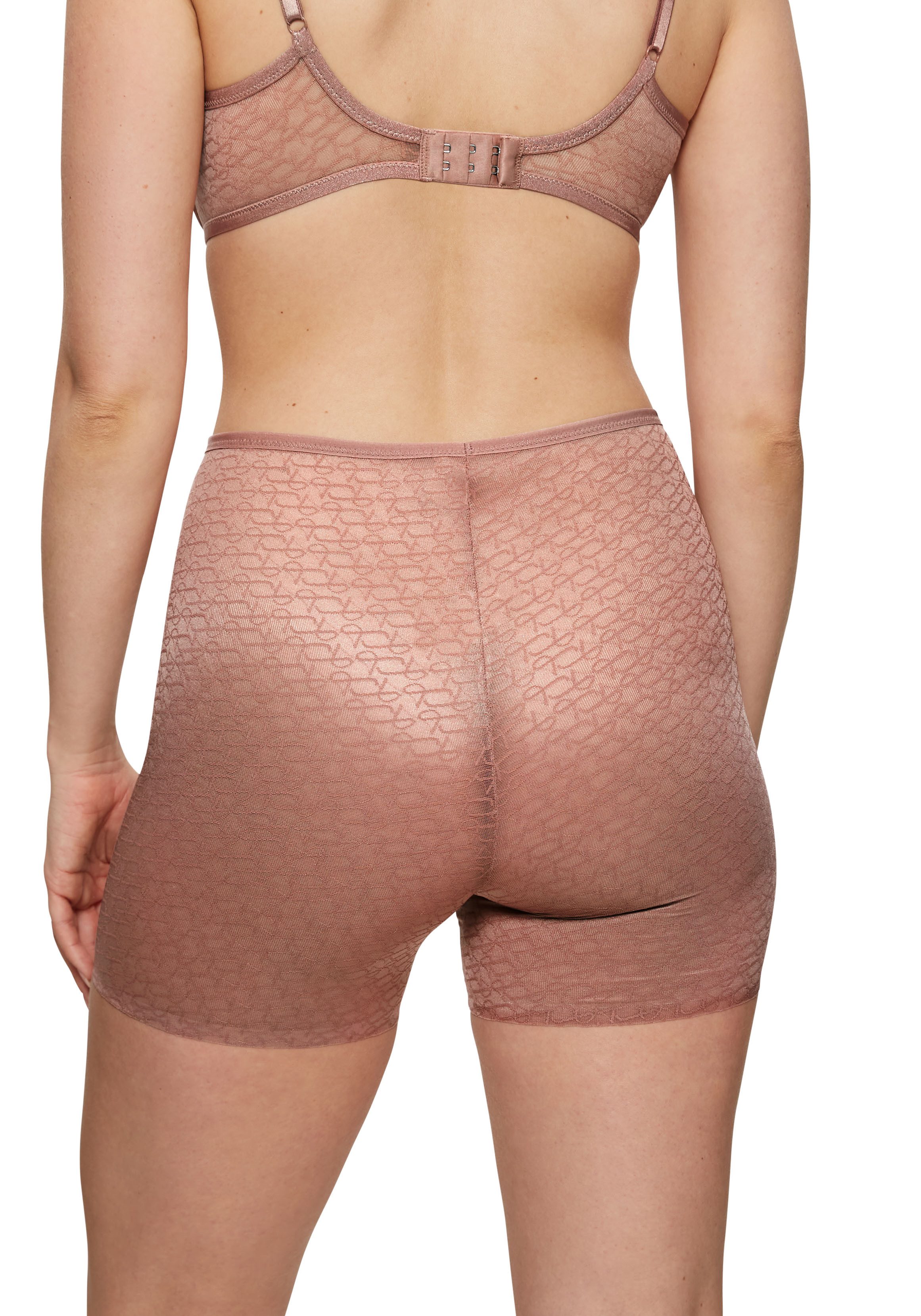 Triumph Lange Unterhose Signature Sheer weich, extra dünner Bund, elastisch, Monogramm-Design