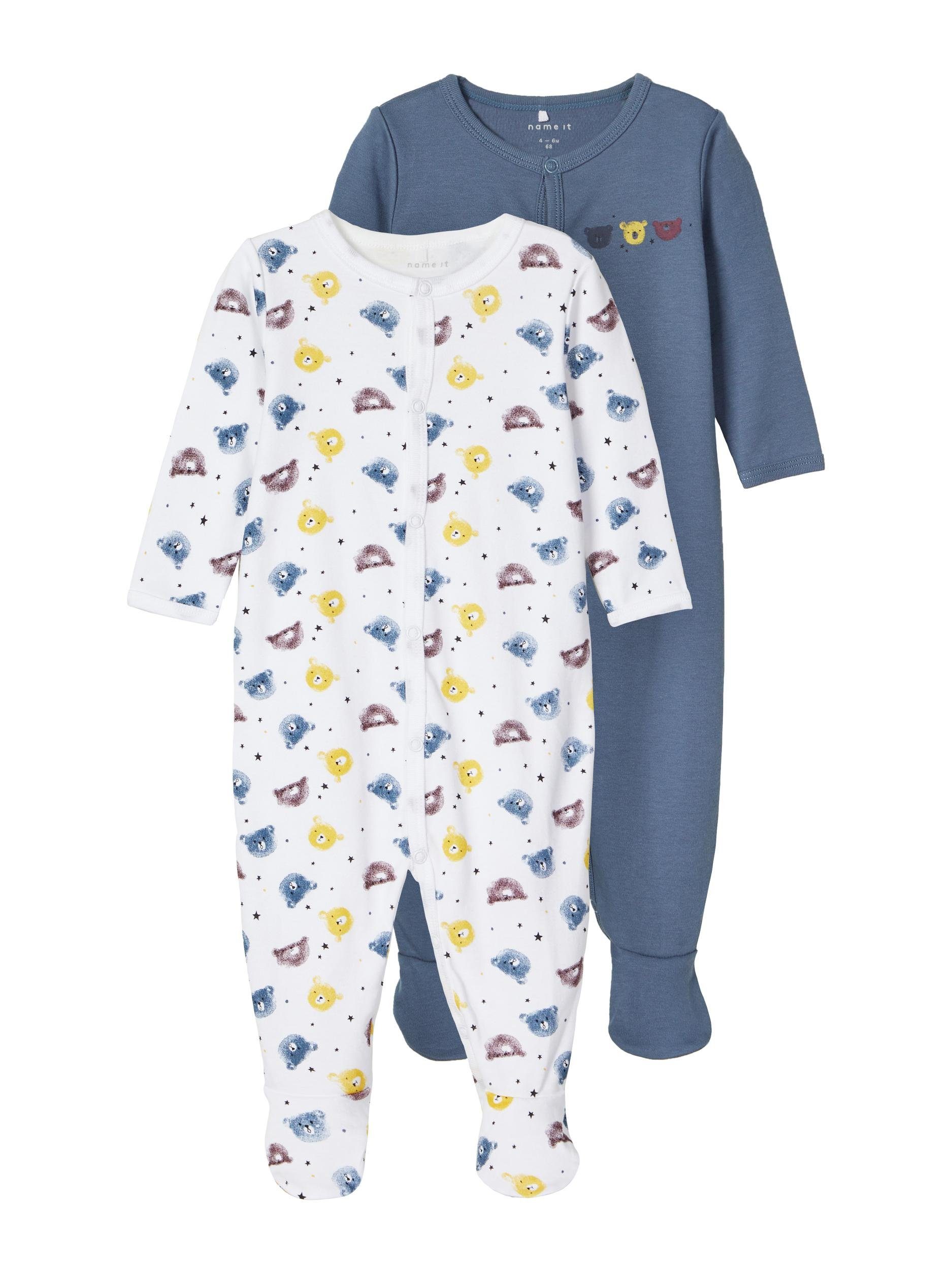 Strampler Name It 2er Set Jungen Schlafstrampler