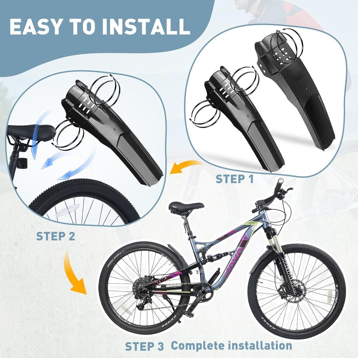 LuxusKollektion Fahrradständer Fahrrad Schutzblech Set Vorne Hinten MTB Rennrad 20-29 Zoll