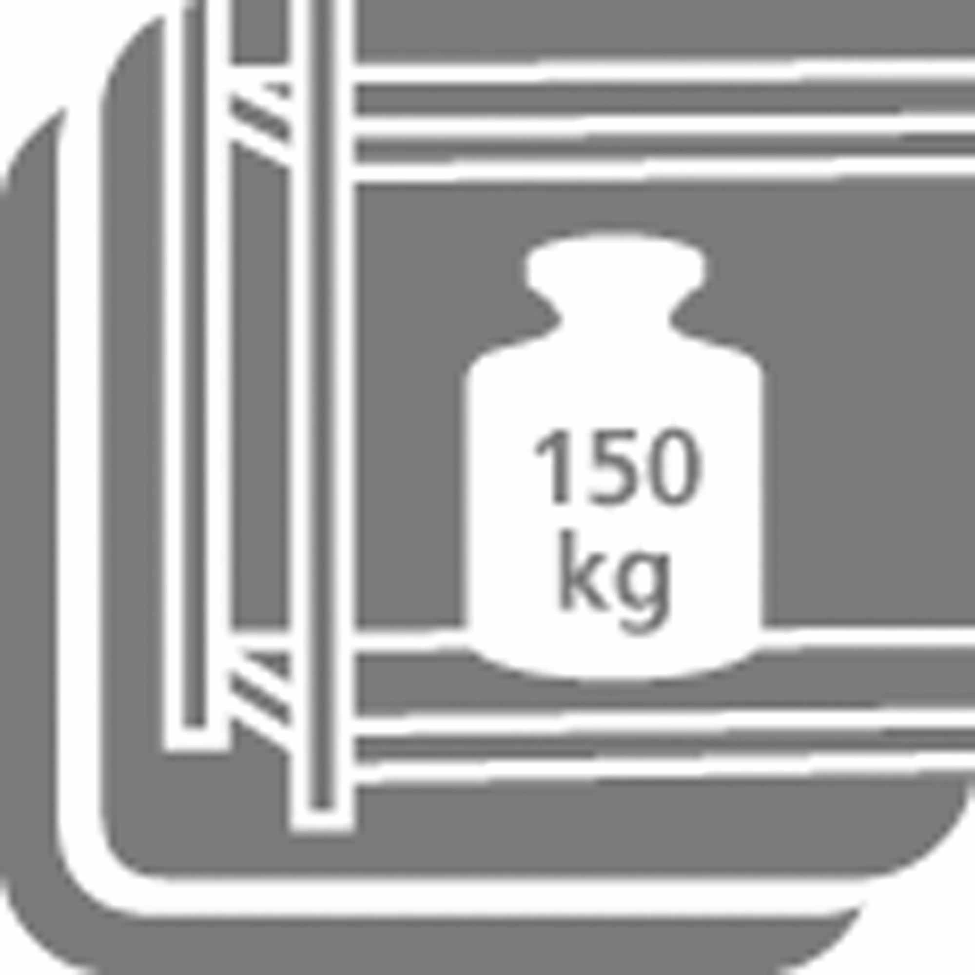 SCHULTE Lagertechnik Regal, Steckregal Grundfeld 200 x 100 x 60 cm