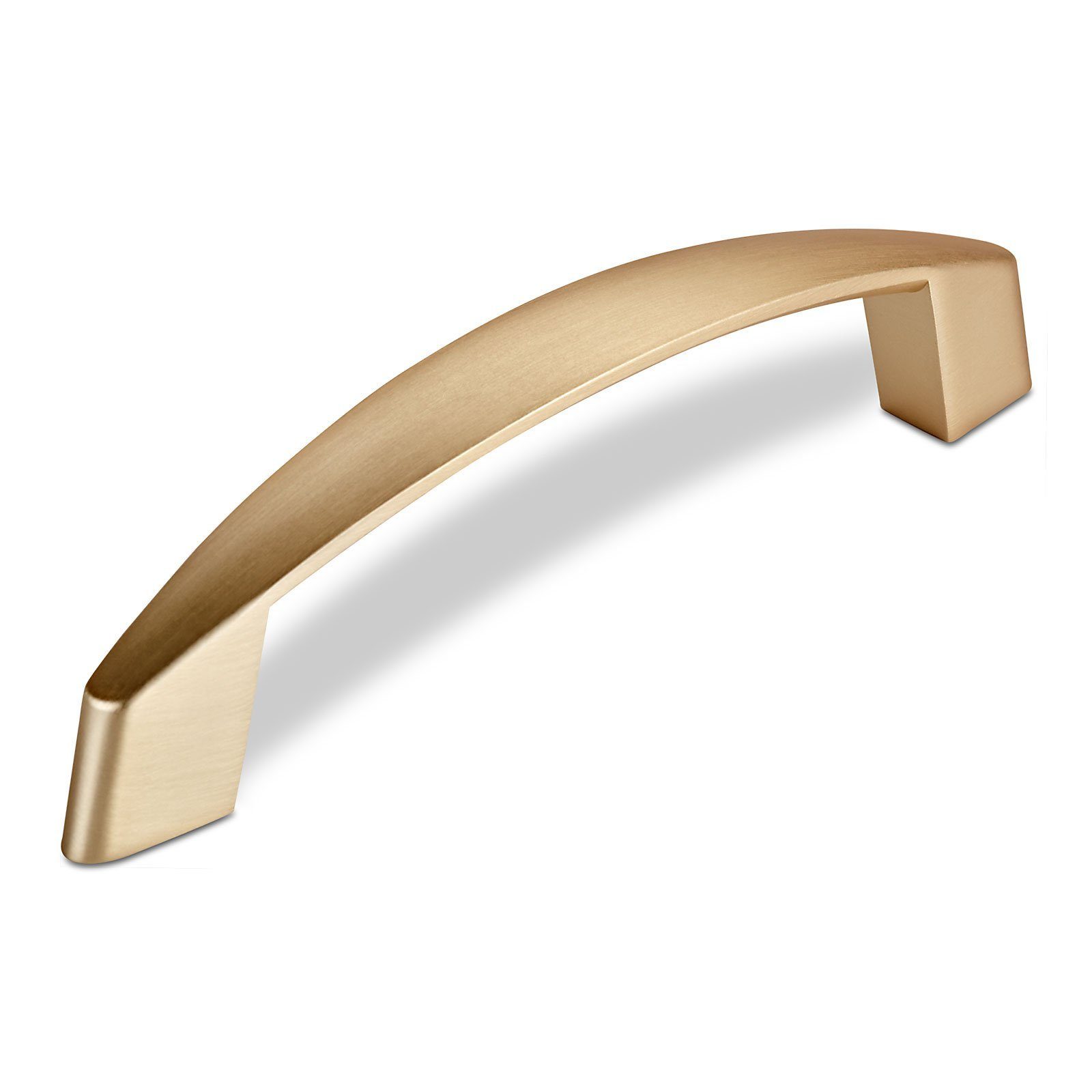 SO-TECH® Möbelgriff Bügelgriff THEA BA 96 - 128 mm - incl. Schrauben, Lochabstand 96 mm Messingoptik gebürstet - inkl. Schrauben
