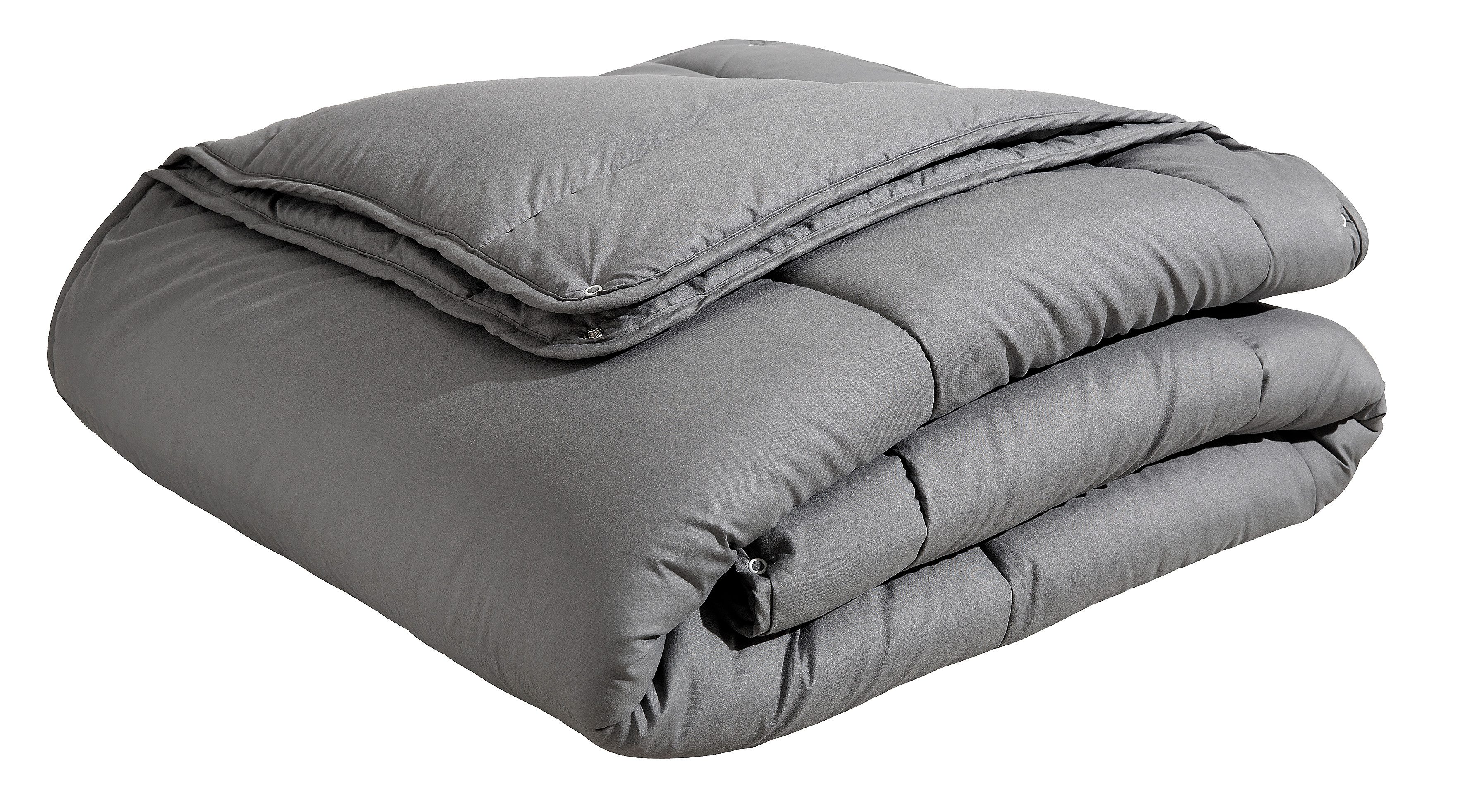 OTTO home Microfaserbettdecke Clarra, Bettdecke 135x200 cm, 155x220 cm, 200x200 cm, Füllung: Polyester, Bezug: Polyester, Bettdecken in grau, Sommer, Winter, 4 Jahreszeiten, Decke. Reduzierter Preis € 37,99. Unverbindliche Preisempfehlung € 59,90