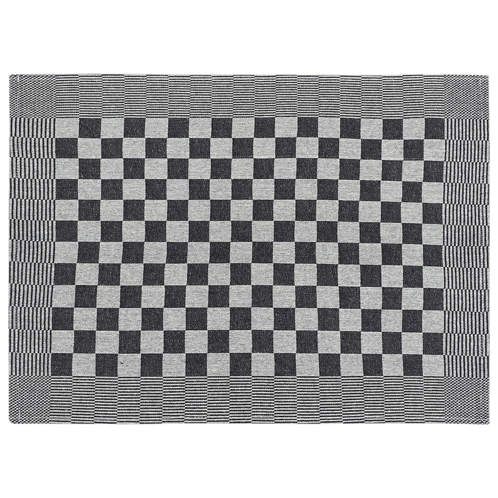 vidaXL Handtuch 10-tlg. und Handtuch-Set Baumwolle, (10-St) Weiß Schwarz