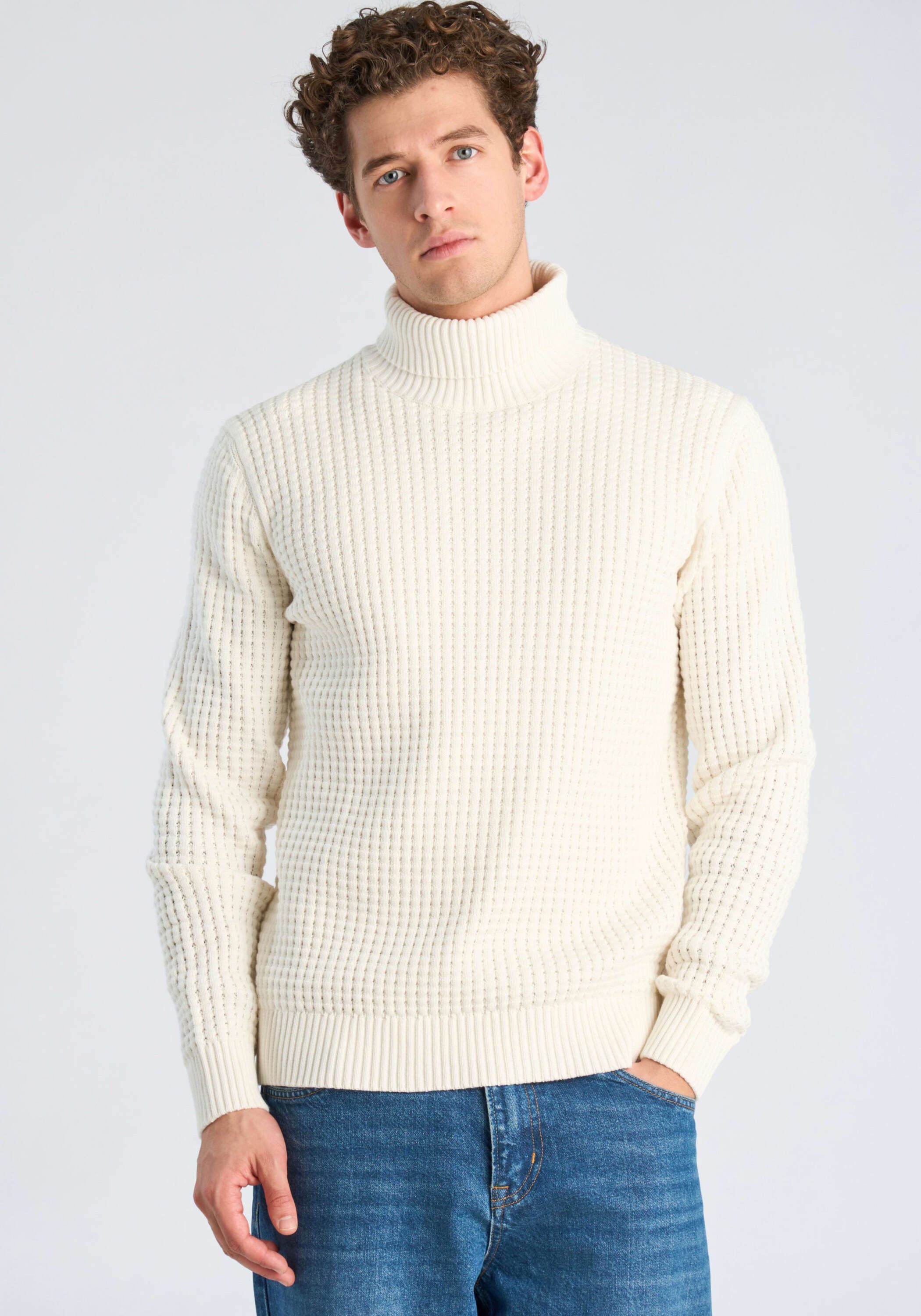LINDBERGH Rollkragenpullover Rollkragenpull Relaxed Fit