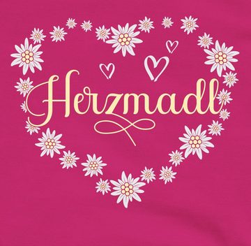 Shirtracer Sweatshirt Herzmadl Madel Madl Mädel Mode für Oktoberfest Kinder Outfit