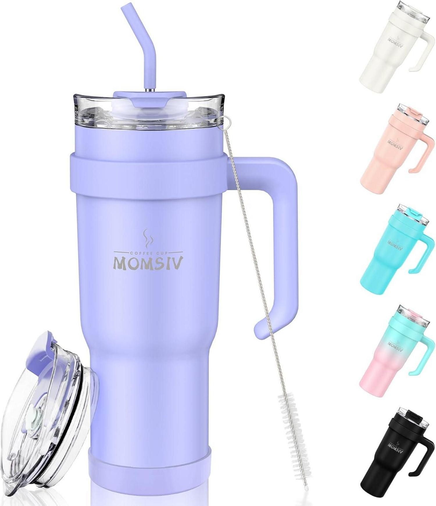 LuxusKollektion Thermobecher Thermobecher 40oz Stroh Griff 1100ml Isolierbecher Vakuum Autobecher