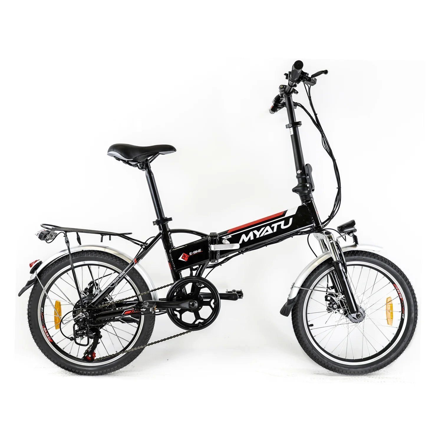 Vankel E-Bike 20 Zoll Faltbares Elektrofahrrad, Klapprad E-Bike, 7 Gang SHIMANO, Kettenschaltung, Heckmotor, 375,00 Wh Batterie, (Set)