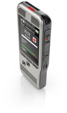 Philips DPM6000 PocketMemo Digitales Diktiergerät (3D-Mikrofon, Schiebeschalter, Bewegungssensor, SpeechExec Dictate)