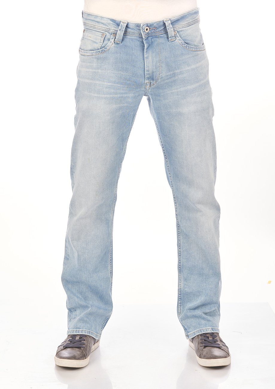 Pepe Jeans Straight-Jeans Kingston Zip Jeanshose mit Stretch
