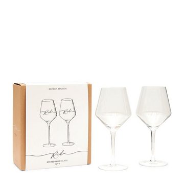 Rivièra Maison Rotweinglas RM Red Wine Glass 2 pcs - 2er Set Rotwein Gläser, Glas