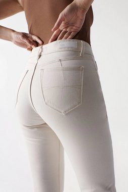 Salsa Stretch-Jeans SALSA JEANS TRUE CROPPED SLIM ecru beige 126114.0071