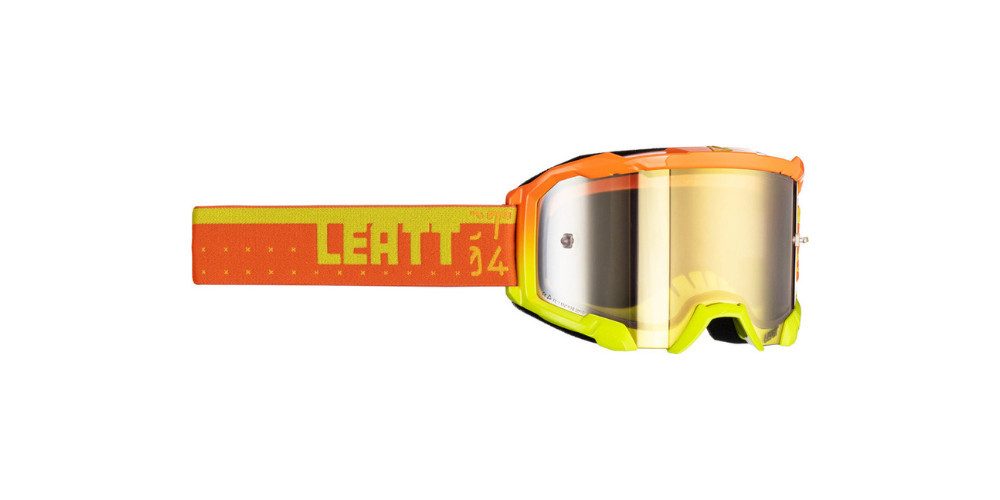Leatt Motorradbrille Velocity 4.5 Iriz CT Motocross Brille, Double Lens,Anti-Beschlag-Beschichtung,Mit Band,Verspiegelt