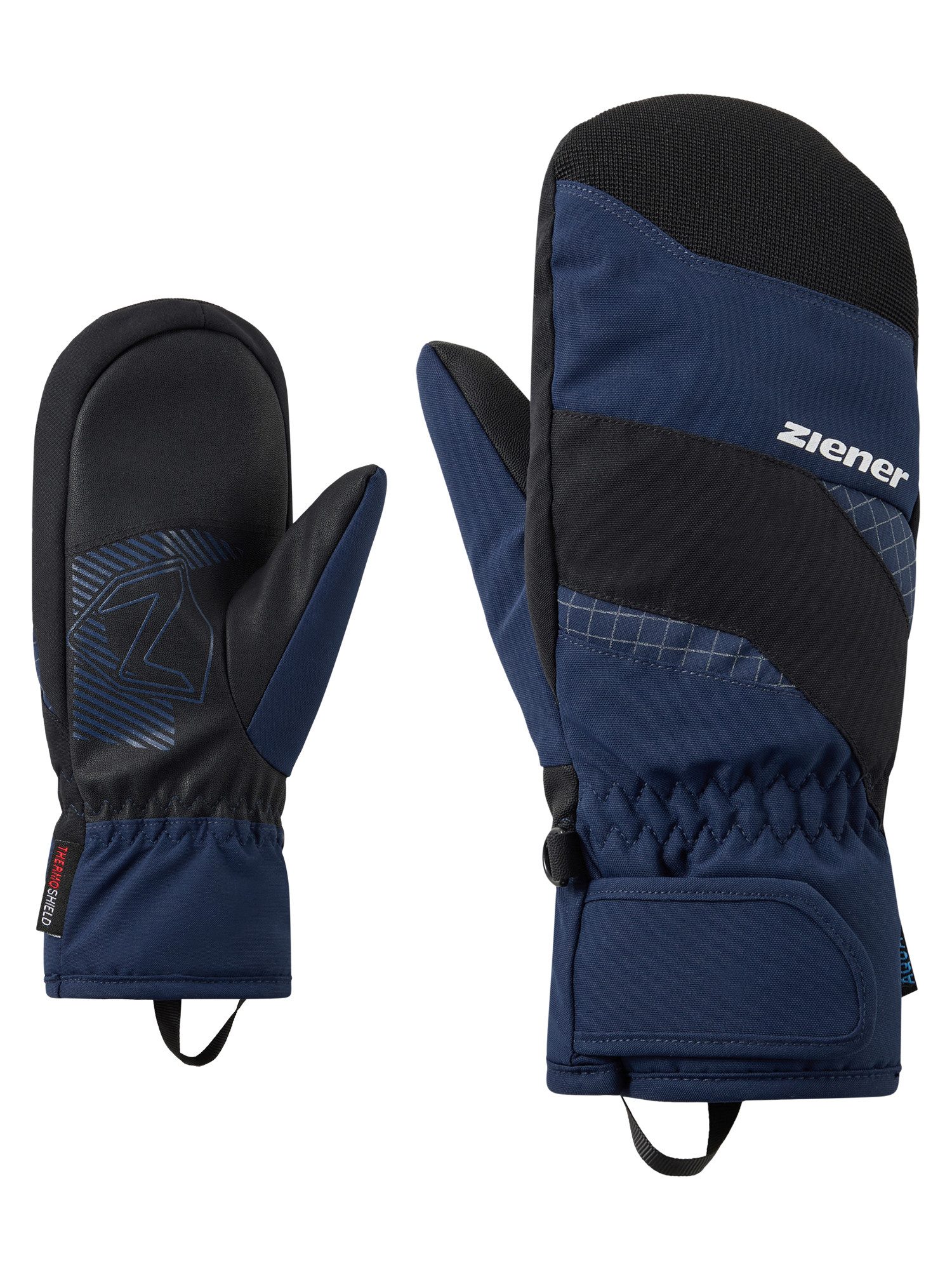 Ziener Fäustlinge LUUKIO-Z AQUASHIELD® JUNIOR wasserdicht, winddicht, atmungsaktiv, warmes Fleece-Futter