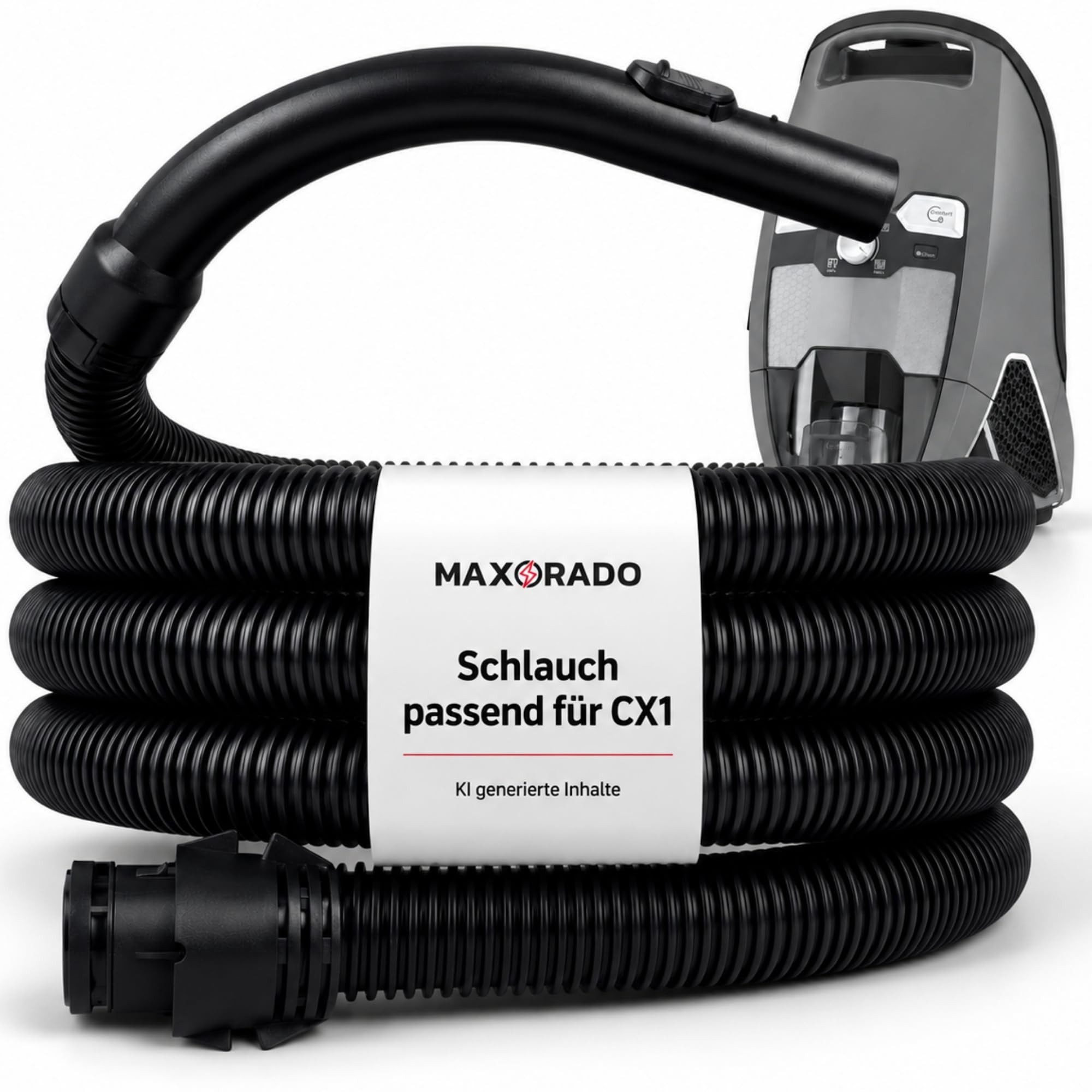 Maxorado Staubsaugerschlauch Staubsaugerschlauch + Griff passend für Miele CX1 Blizzard Staubsauger, Zubehör Ersatz für Original Aufsatz