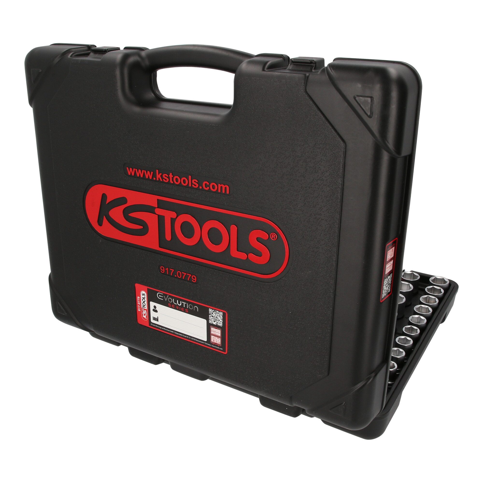 KS Tools Steckschlüssel KS Tools 1/4" + 3/8" + 1/2" Steckschlüssel-Satz, 179-teilig