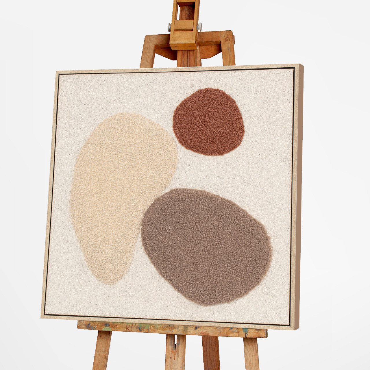 ArtUniverse Gemälde Fluffy Islands 60 x 60 cm, Abstrakt