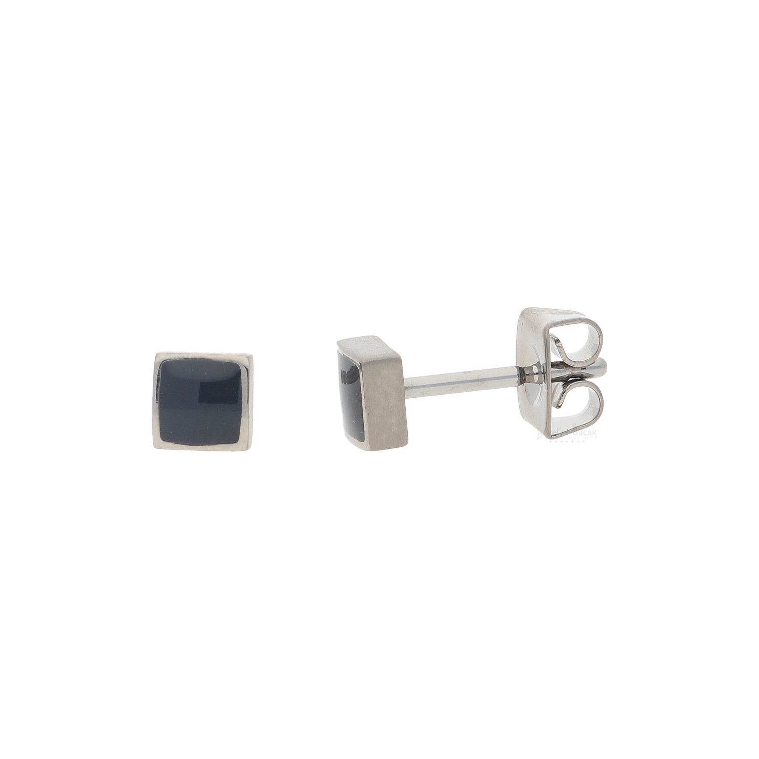 Boccia Paar Ohrstecker Boccia Titan Ohrstecker mit Email Einlage 0544-02 49 (kein Set, 2-tlg., inkl. edelm Schmucketui)