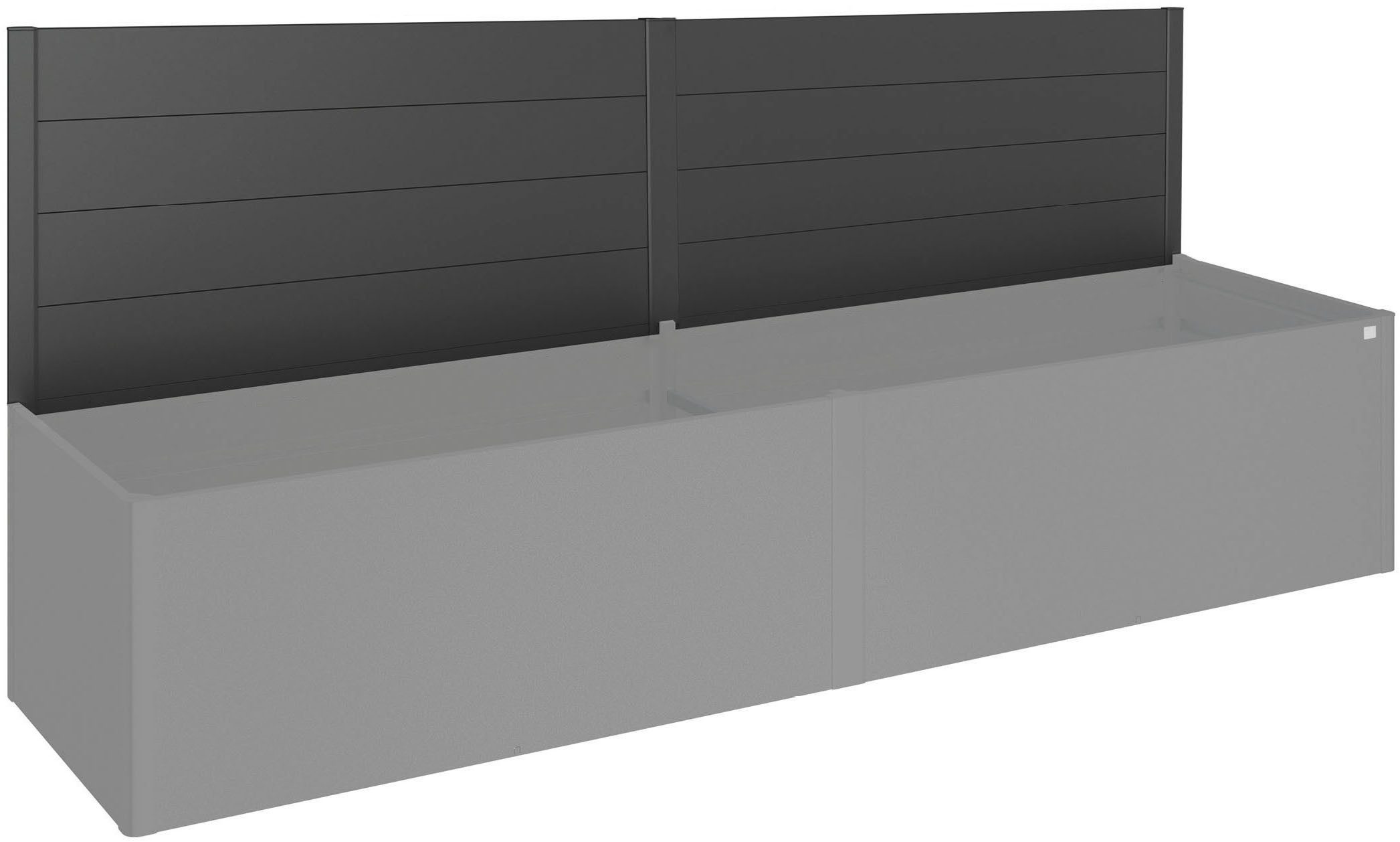 Biohort Sichtschutzelement für Hochbeet 4x1, aus Stahl