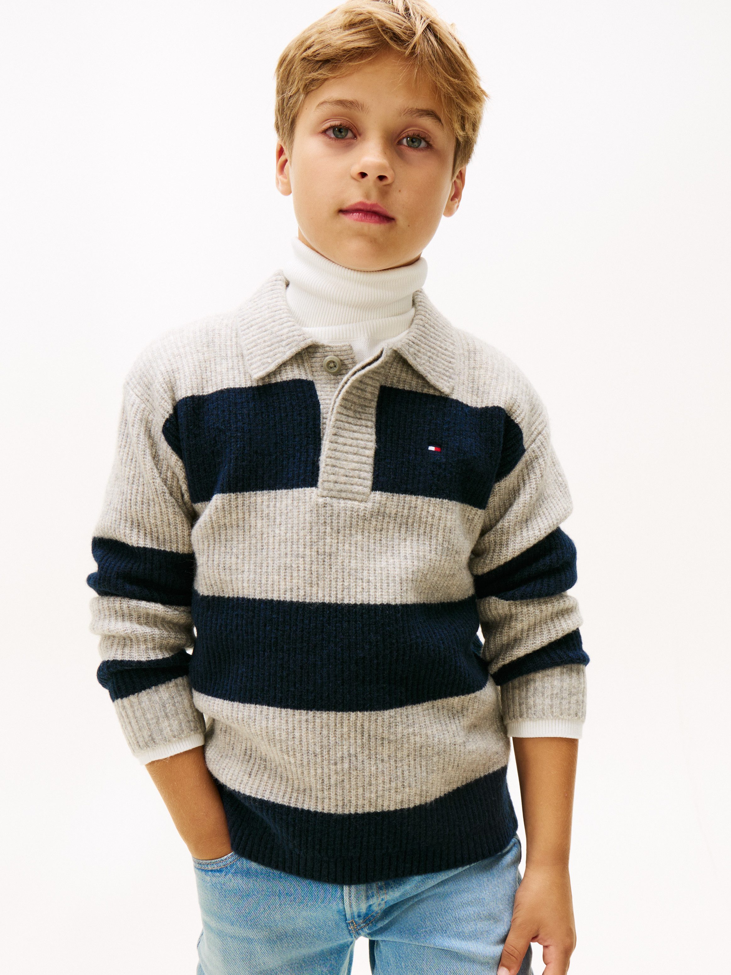 Tommy Hilfiger Strickpullover Regular fit, für Kinder bis 16 Jahre