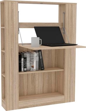 FORTE Regal-Schreibtisch Multifunktional, ideal für das Home Office, Breite 88,2 cm