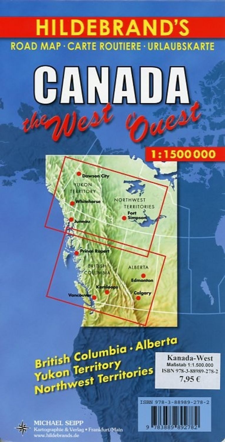 Kanada West/Hildebr. Urlaubskarte / diverse