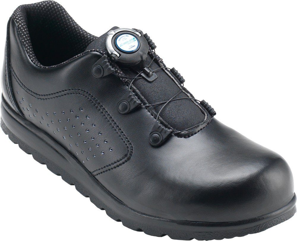 Euro-Dan Classic Schuhe mit Stahldraht "Snaplock" Drehverschluss & Perforierung Berufsschuh Weiß