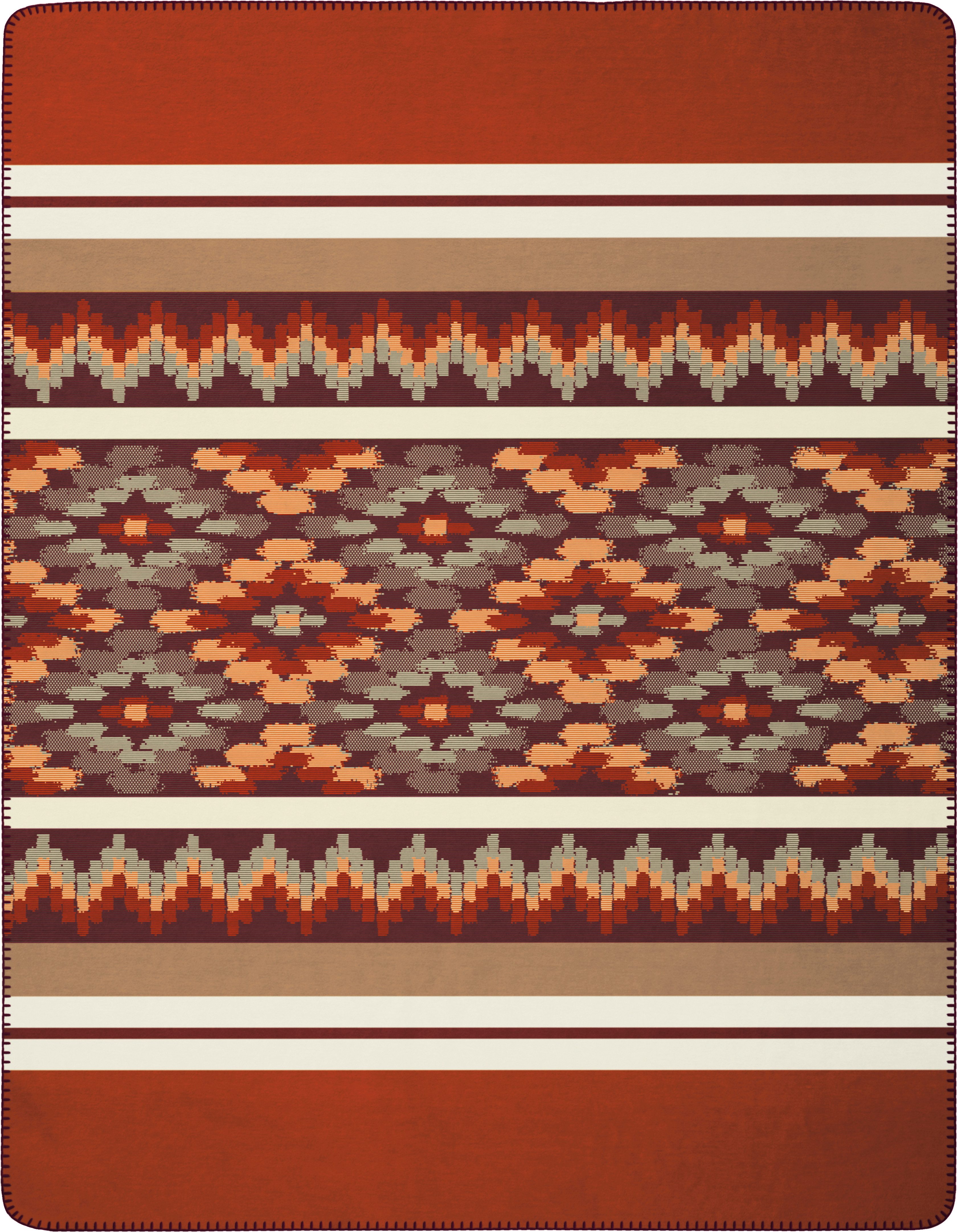 Wohndecke Nomad Spirit, Biederlack, 150 x 200, mit Zierstich