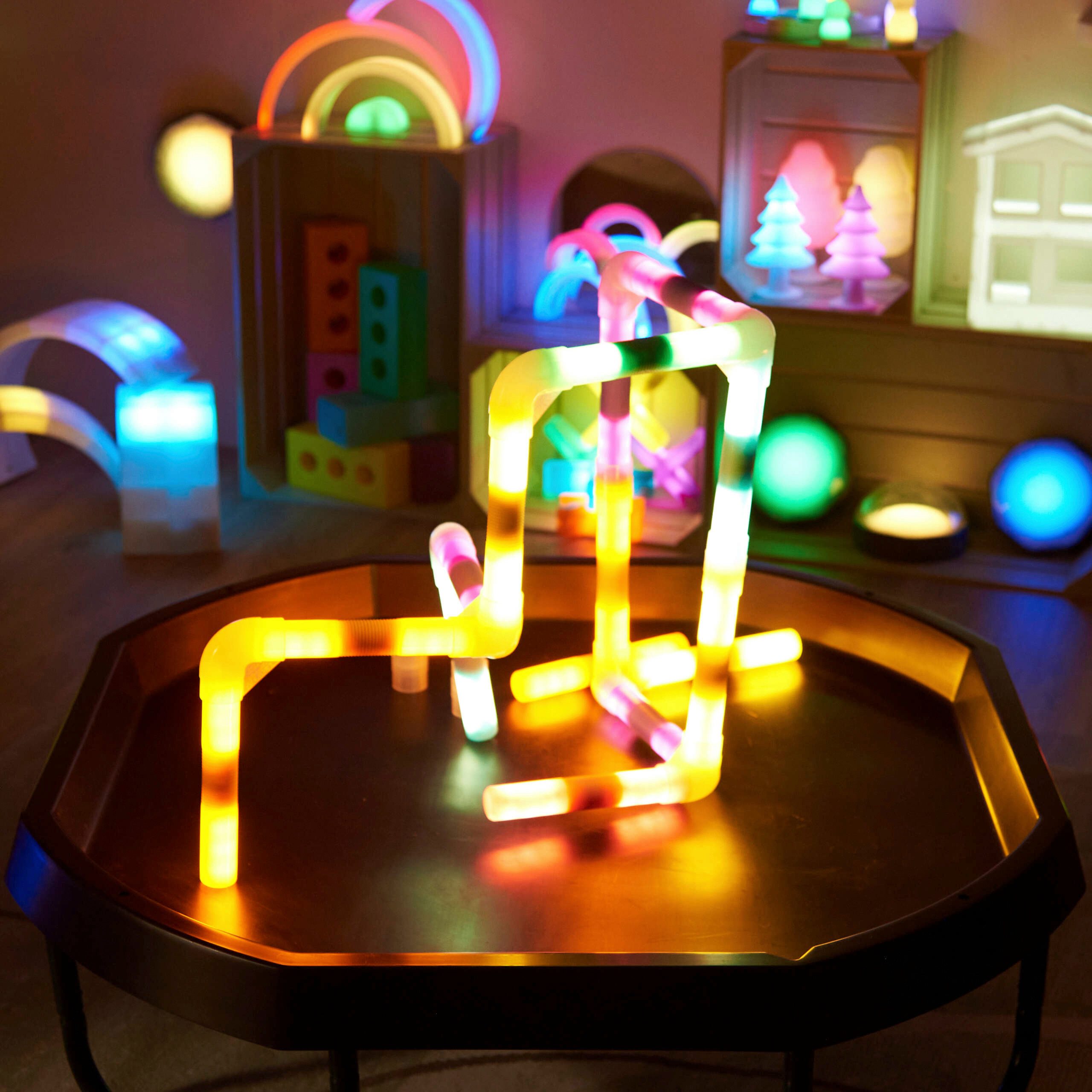 tts Lernspielzeug Farb-Licht-Stäbe-Steckverbinder – Zubehör-Set für Lichtstäbe