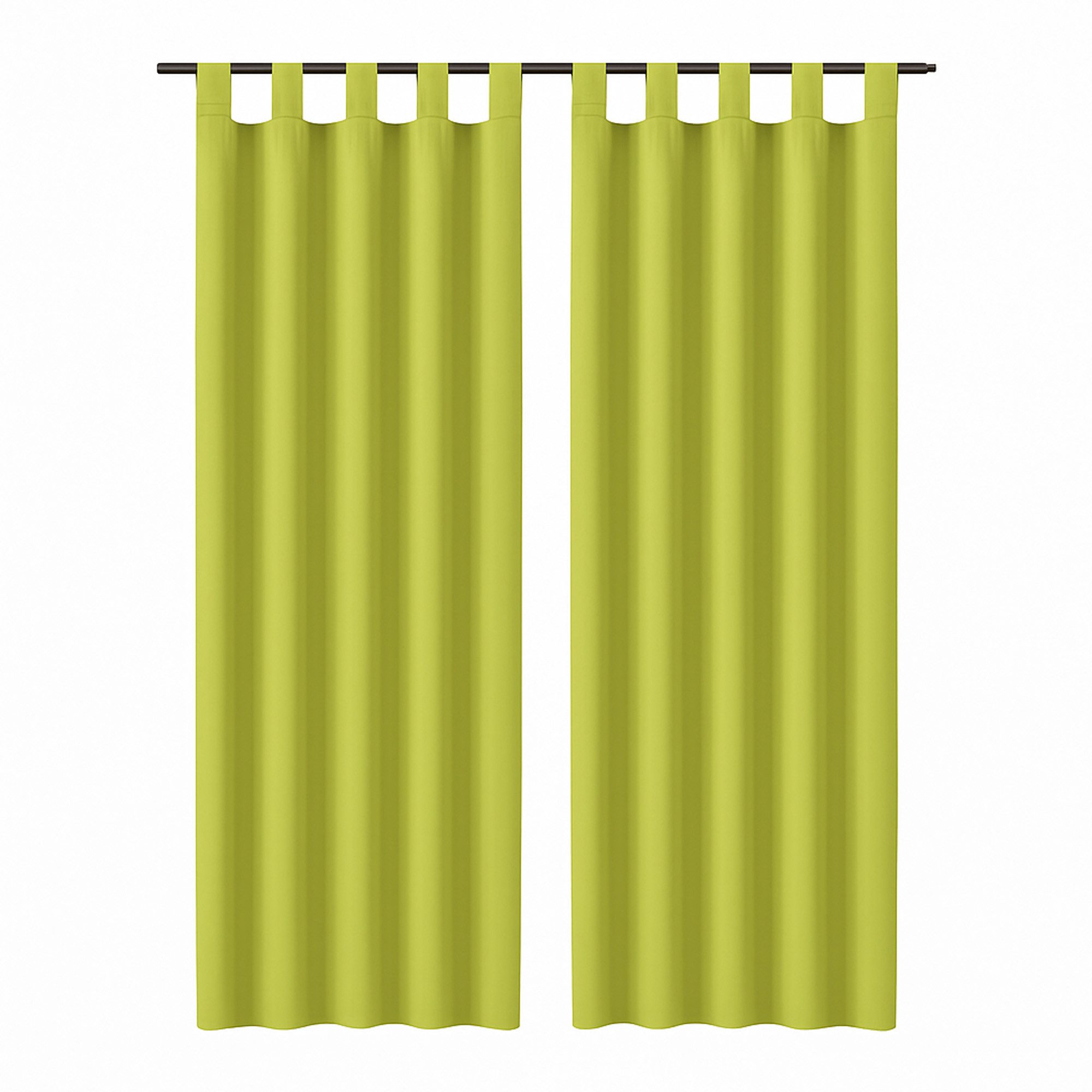 Bestlivings Gardine "Ellen" mit Schlaufen (2 St), Schlaufe, blickdicht, Polyester, einfarbig, modern, waschbar bei 30°C