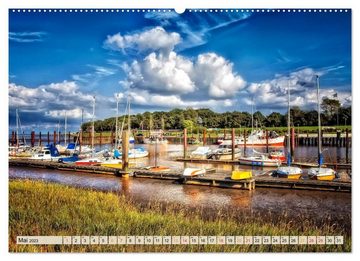CALVENDO Wandkalender Friesland - Nordseebad Dangast (Premium, hochwertiger DIN A2 Wandkalender 2023, Kunstdruck in Hochglanz)