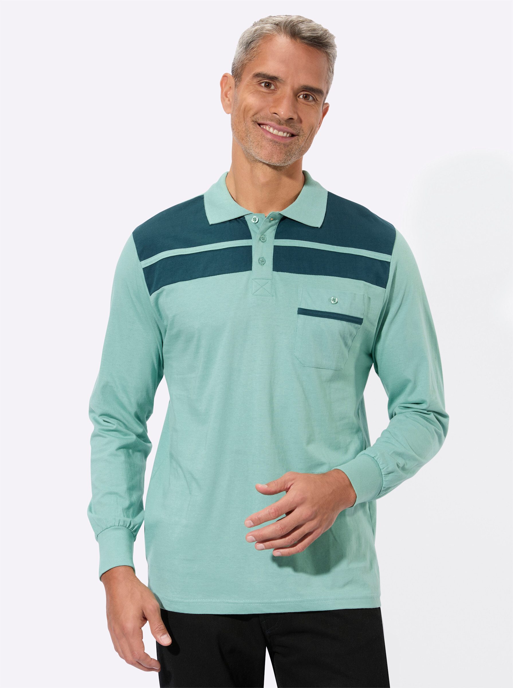 Sieh an! T-Shirt Poloshirt Langarm – Bild 2 von 5