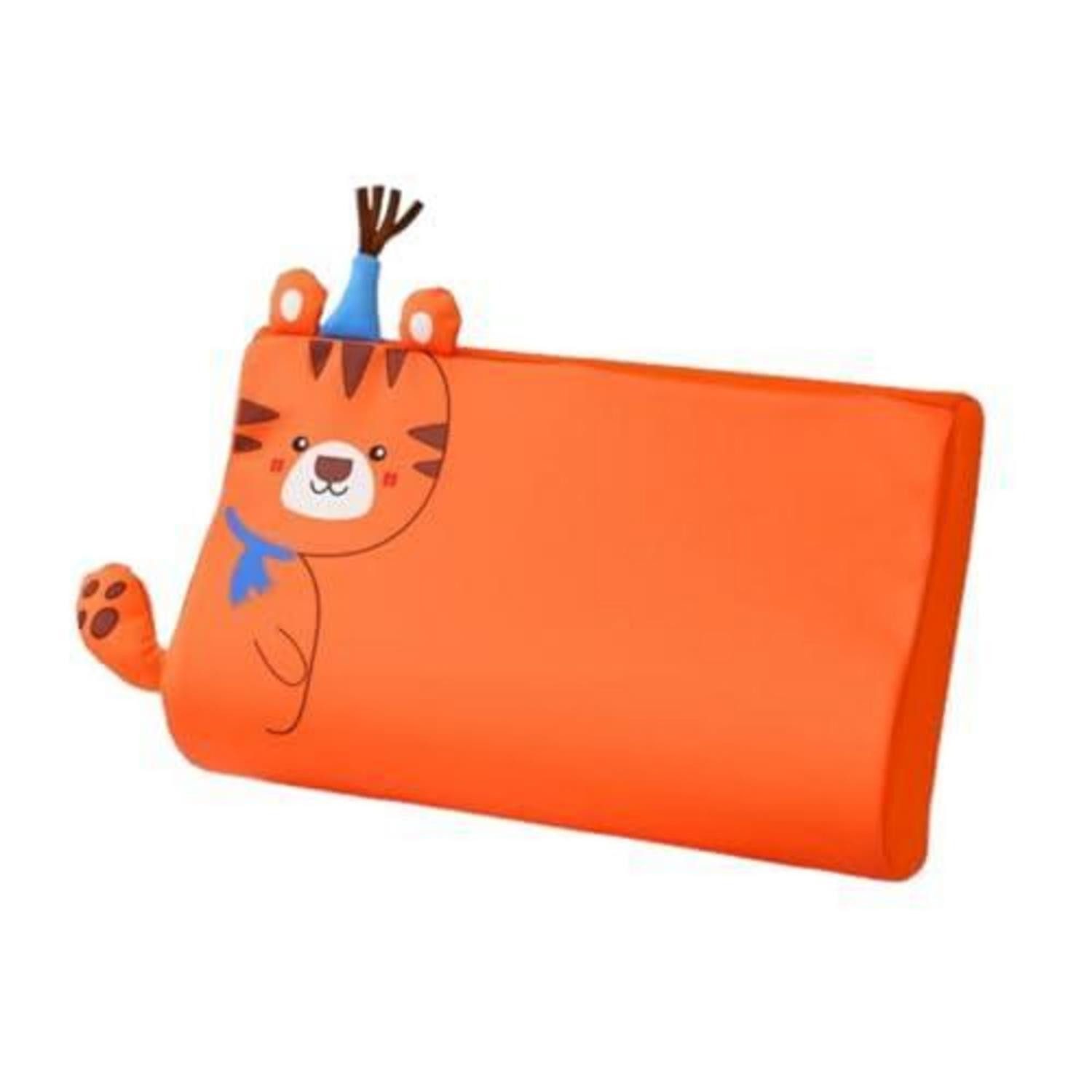 LuxusKollektion Kinderdaunenkissen Kinderkissen Ergonomisch Atmungsaktiv Hautfreundlich Tiger 50*30 cm
