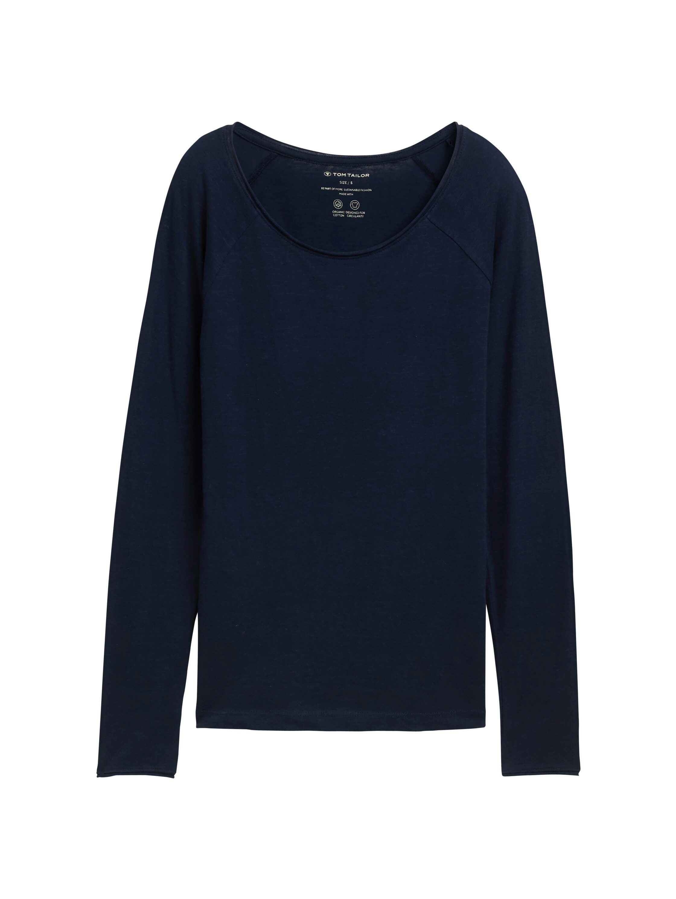 TOM TAILOR Langarmshirt mit U-Boot-Ausschnitt