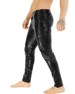 BOCKLE Lederhose Bockle® Power Tube Lamb Zip Herren Lederhose Lederjeans