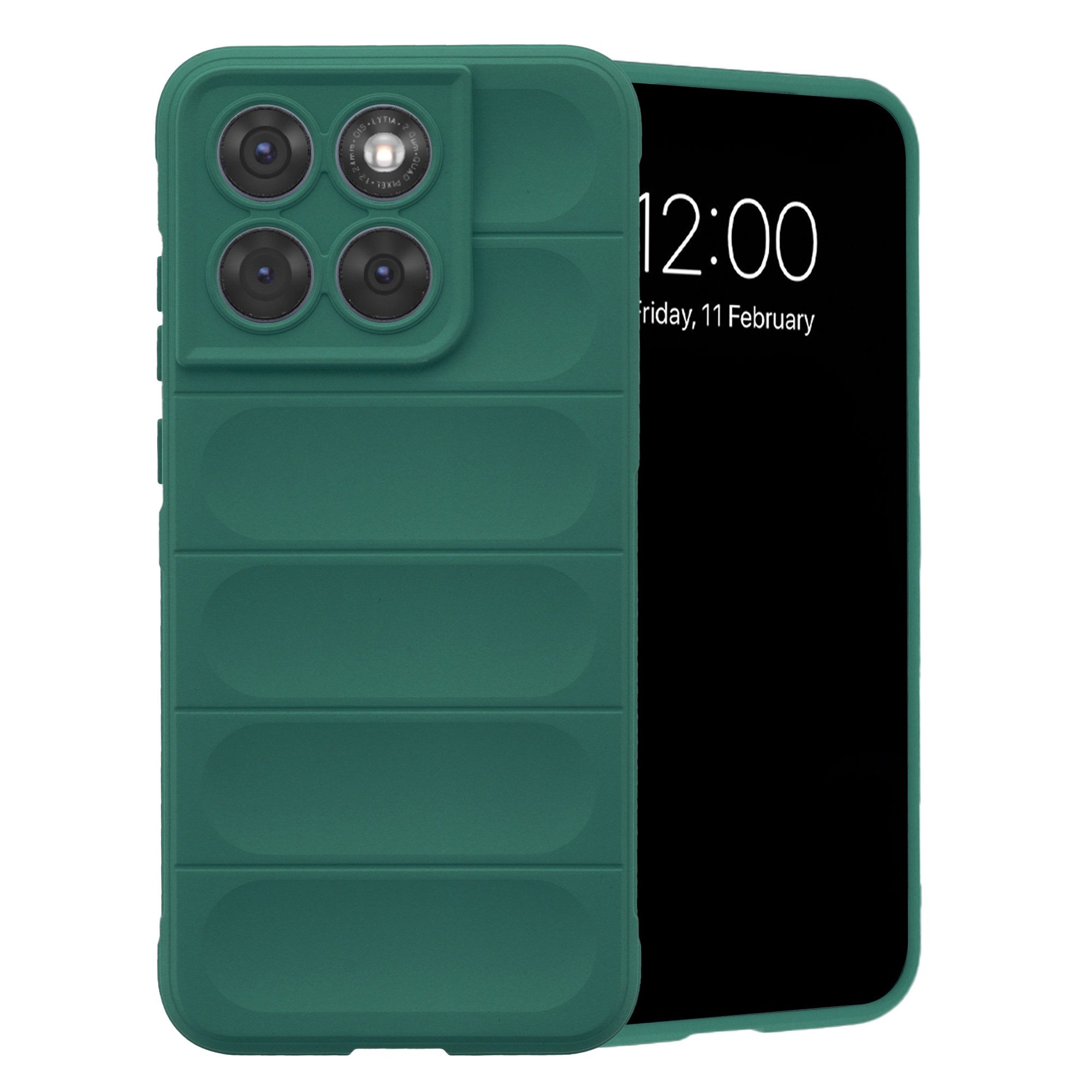 imoshion Smartphone-Hülle imoshion EasyGrip Backcover Motorola Edge 70 Fusion - Dunkelgrün