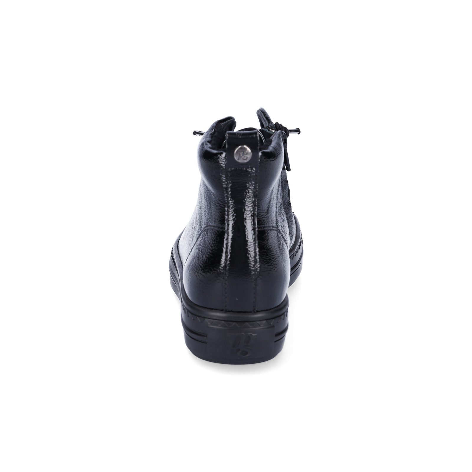 Paul Green Paul Green Damen High-Top Sneaker schwarz Lack Sneaker
