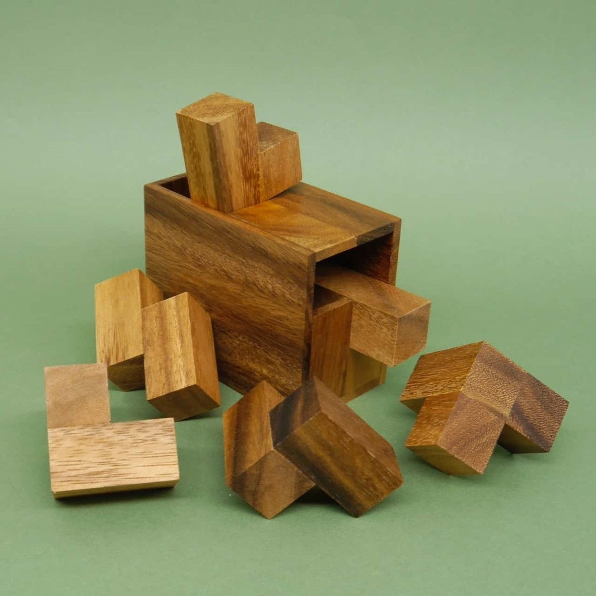 ROMBOL Denkspiele Spiel SIXPACK - schwieriges Packing-Puzzle, Knobelspiel, exklusiv nur bei uns