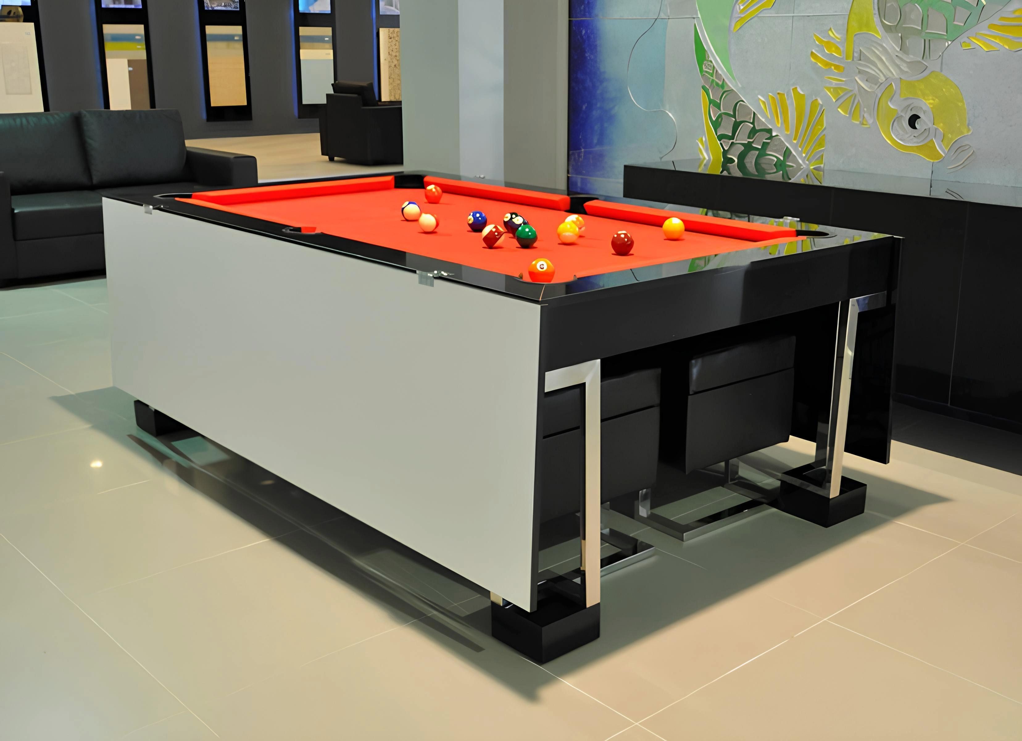 Billardtisch Esstisch Pooltisch Kugeltisch Spieltisch für Spiel und Spaß