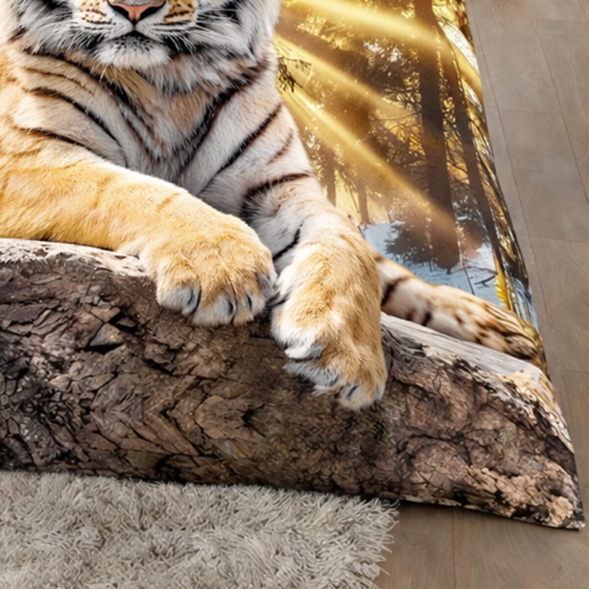 TRAUMSCHLAF Bettwäsche Tiger, Renforce, 2 teilig, herrliches Design in strapazierfähiger Qualität