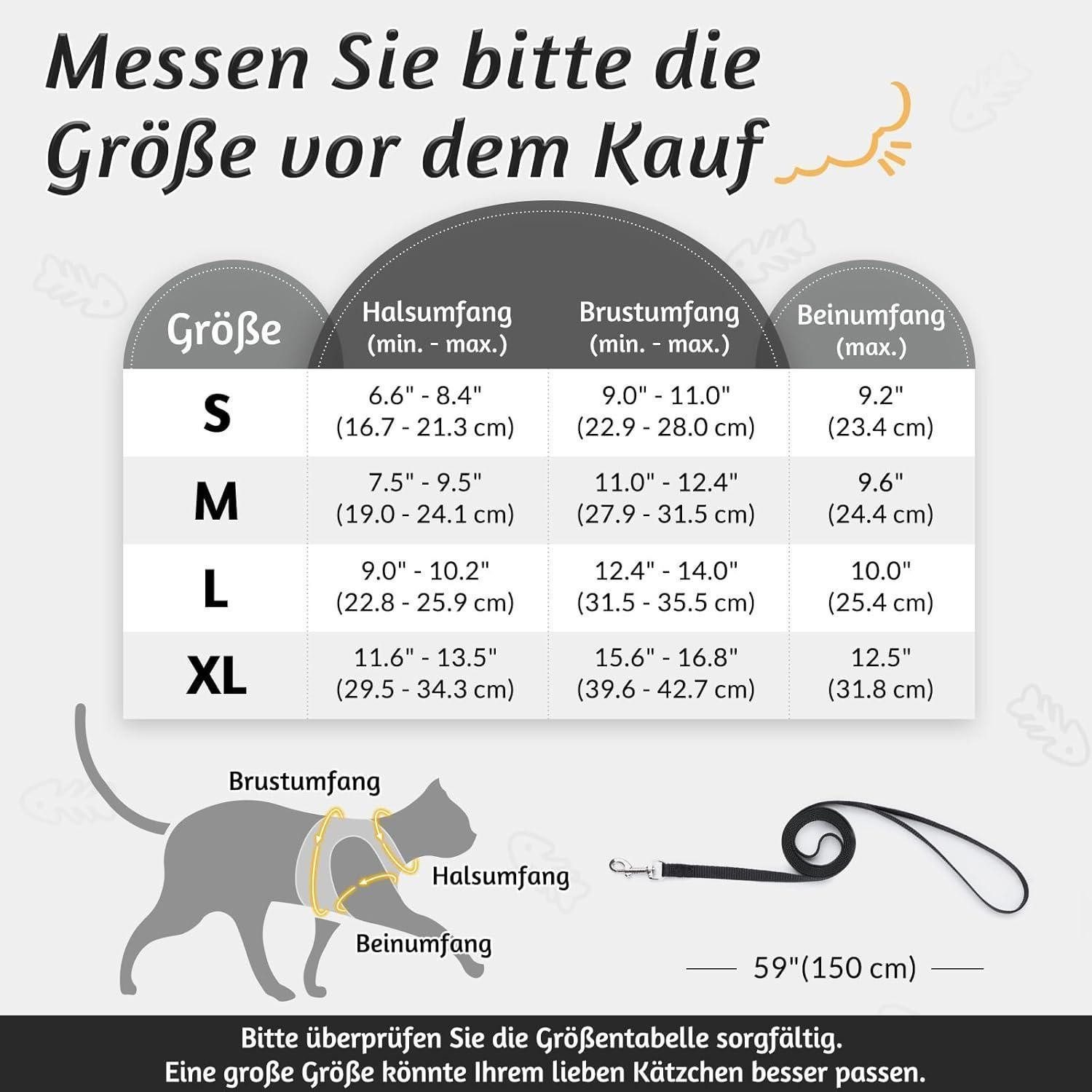 LuxusKollektion Katzen-Halsband Katzengeschirr mit Leine Ausbruchsicher Ver günstig online kaufen