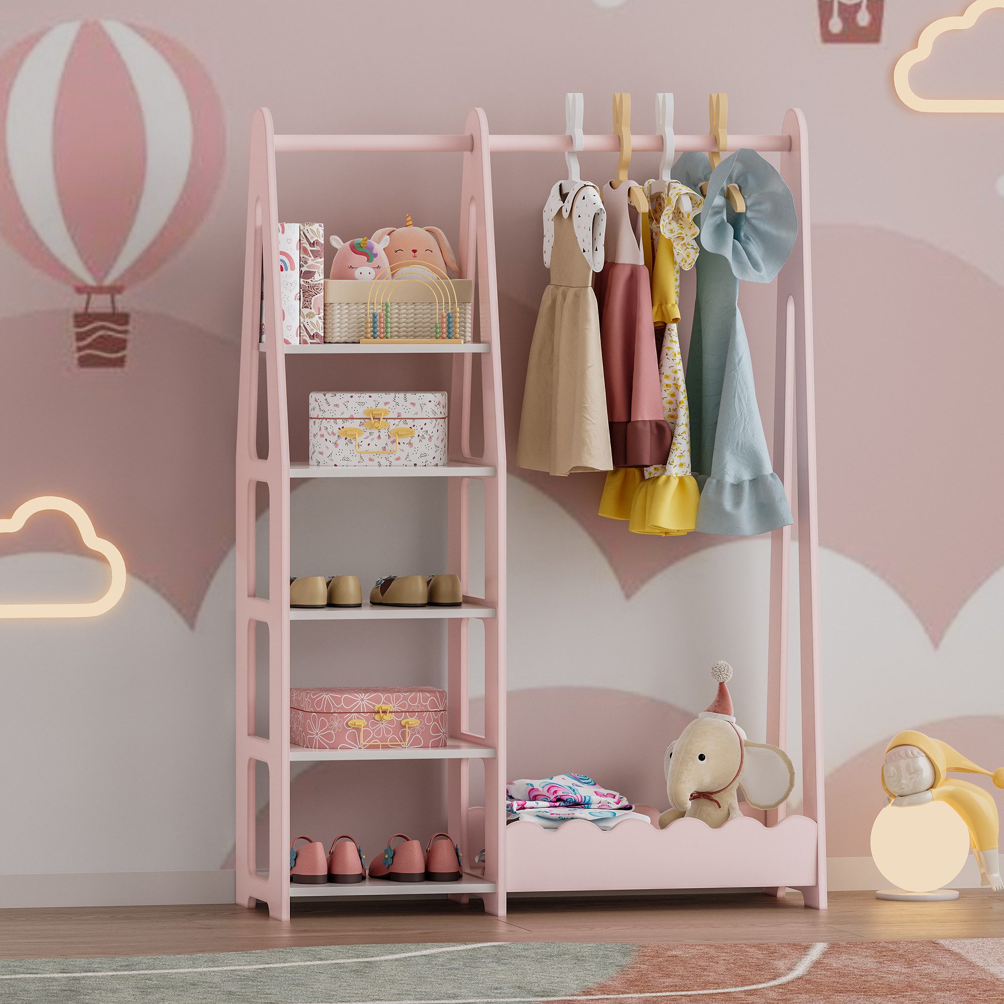 en.casa Kleiderständer, für Kinder »Vestnes« 114x77x30 günstig online kaufen